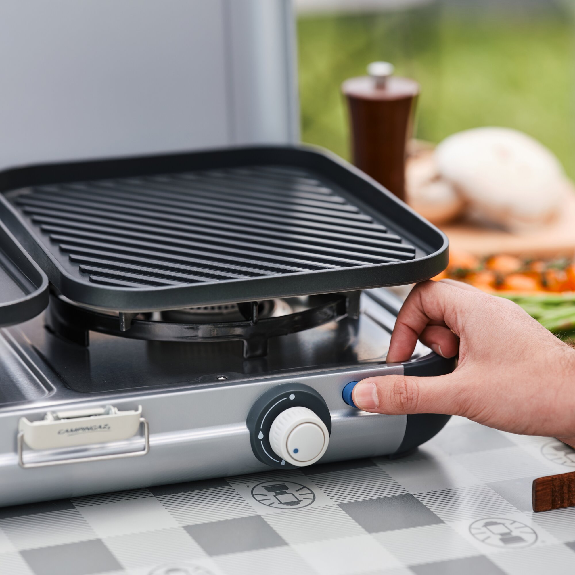 Gaskocher Camping Kitchen 2 GRILL & GO, Kartusche