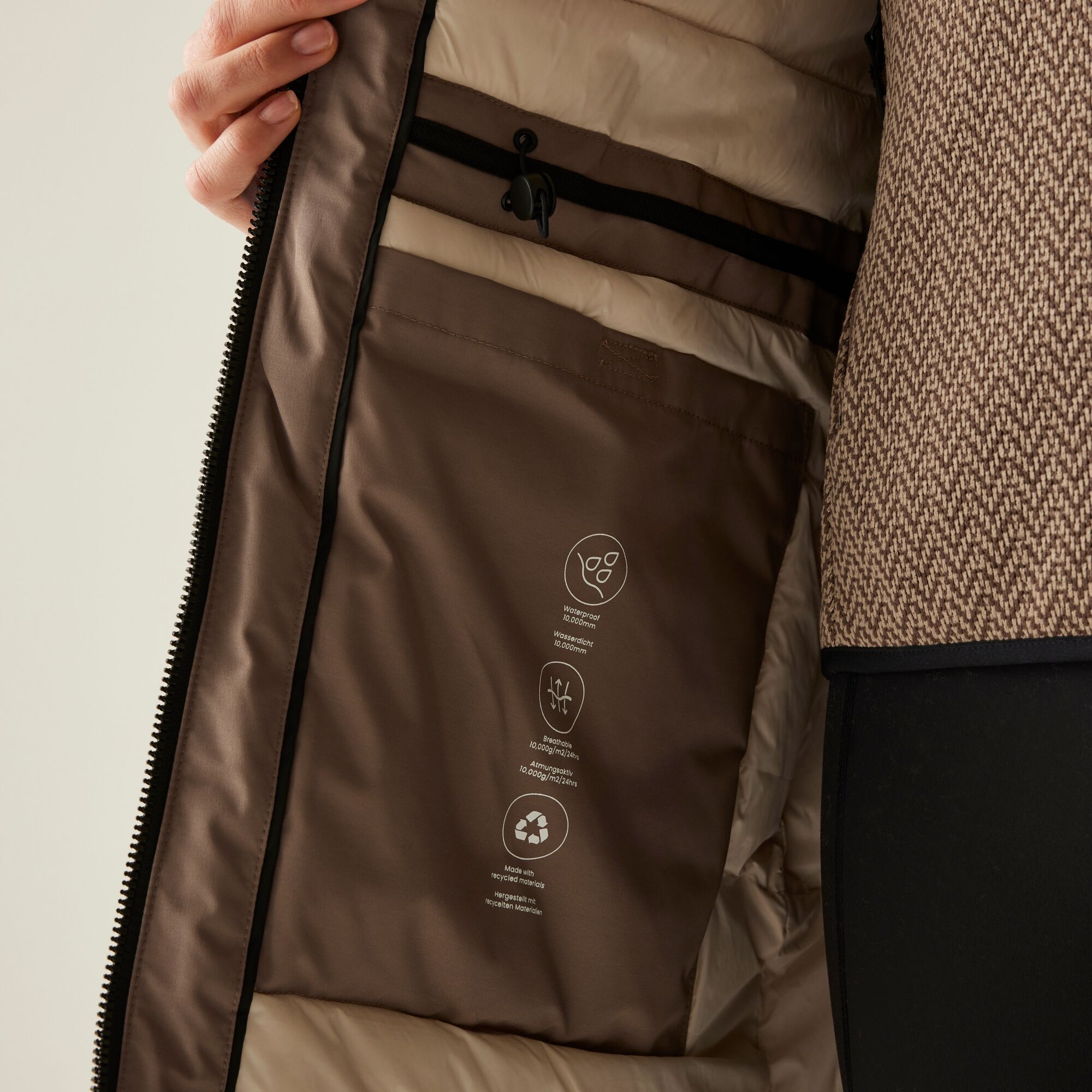  Women's Marron Waterproof Insulated Jacket | Brown 