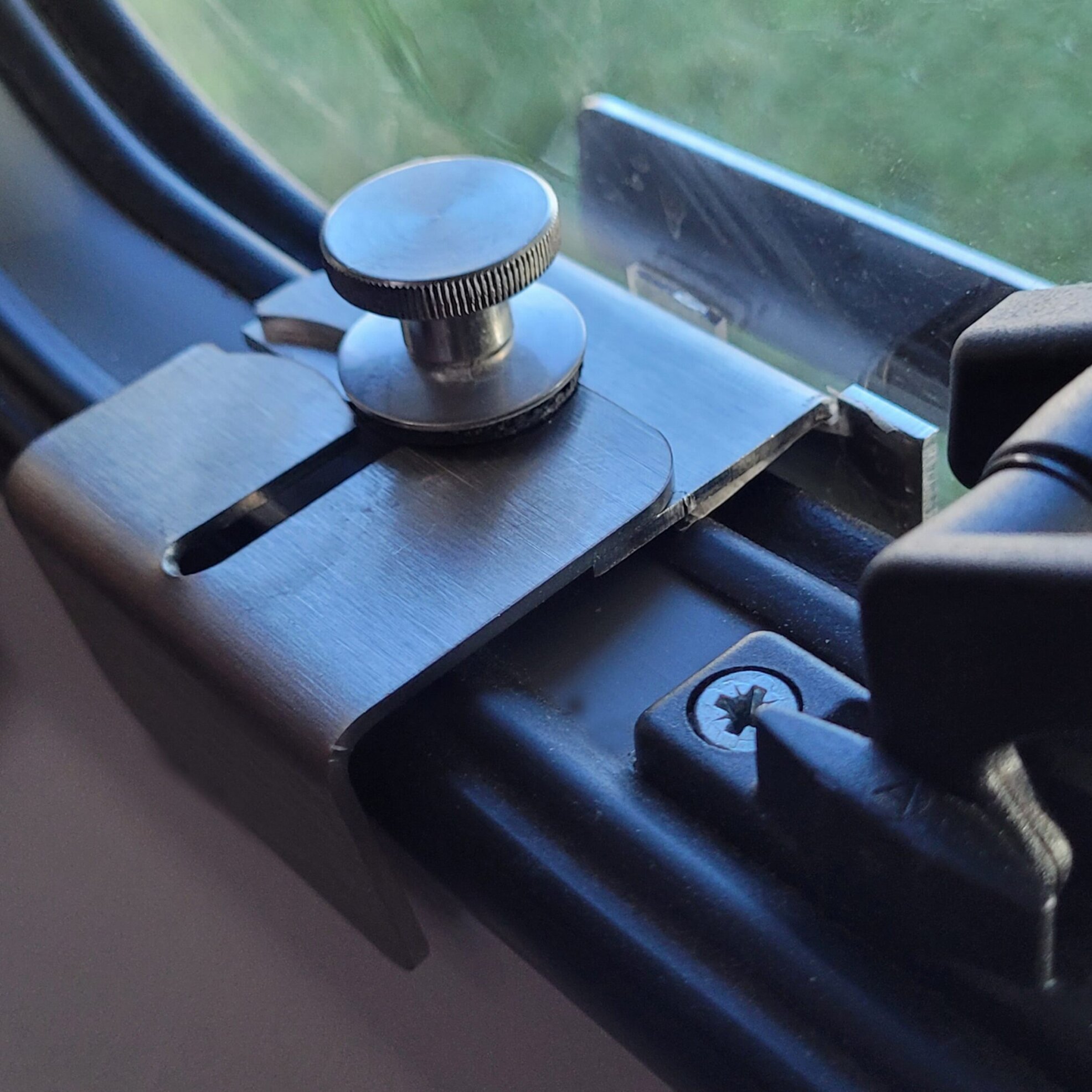 Einbruchschutz für Fenster für Dometic/Polyvision rahmenlos, silber, S