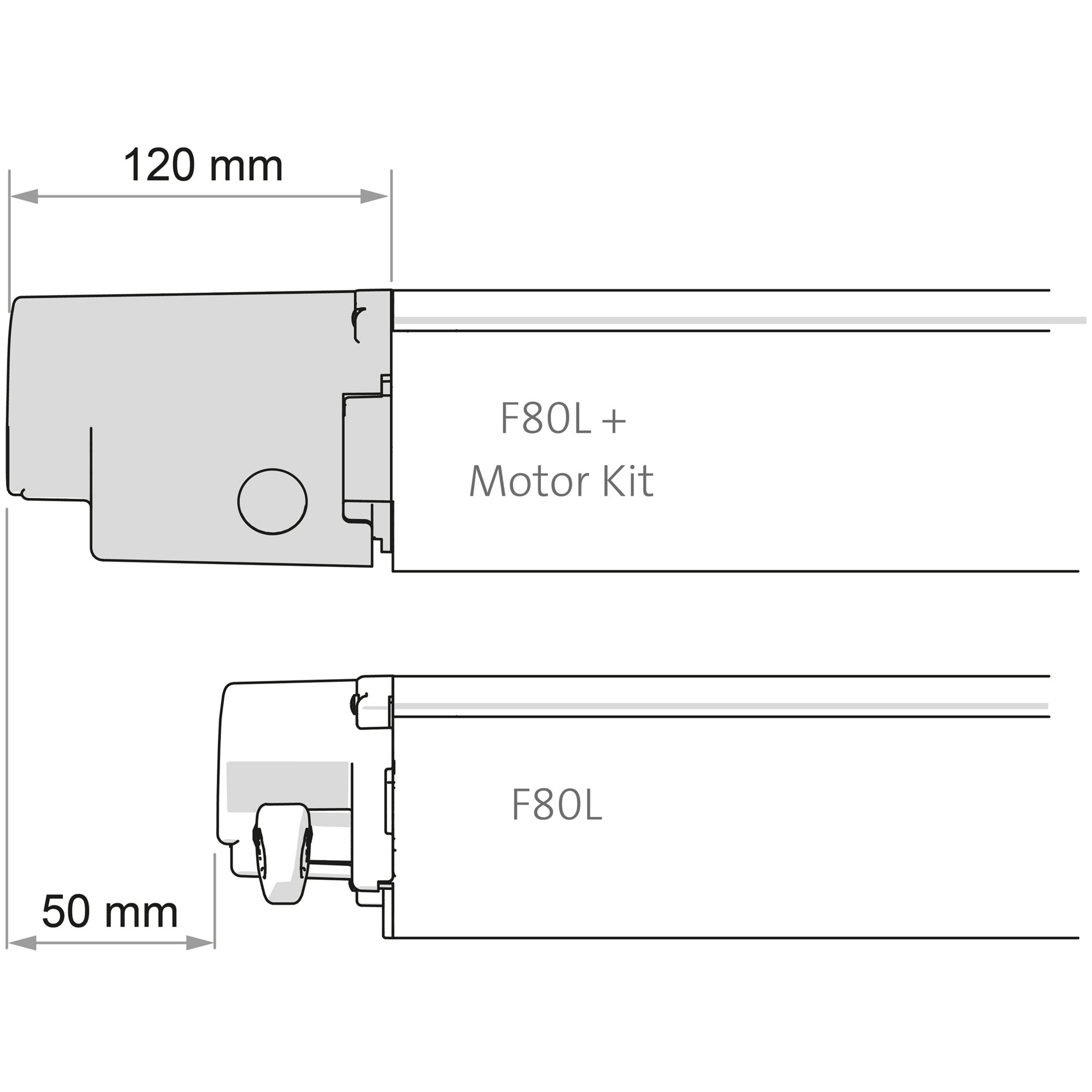 Motor Kit Compact F80L, polarweiß