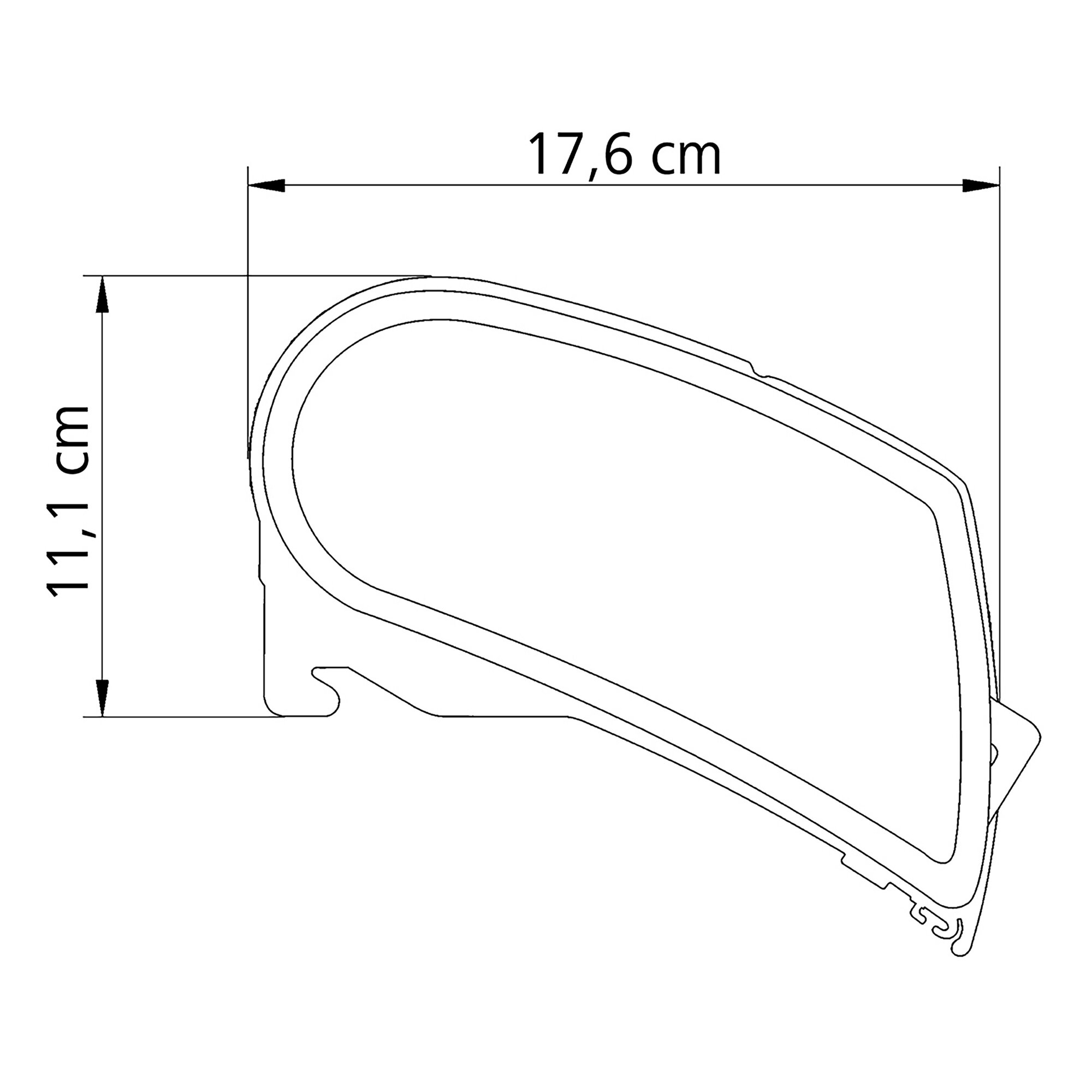Markise Thule Omnistor 9200, eloxiert, 5,50 m, Saphir Blau