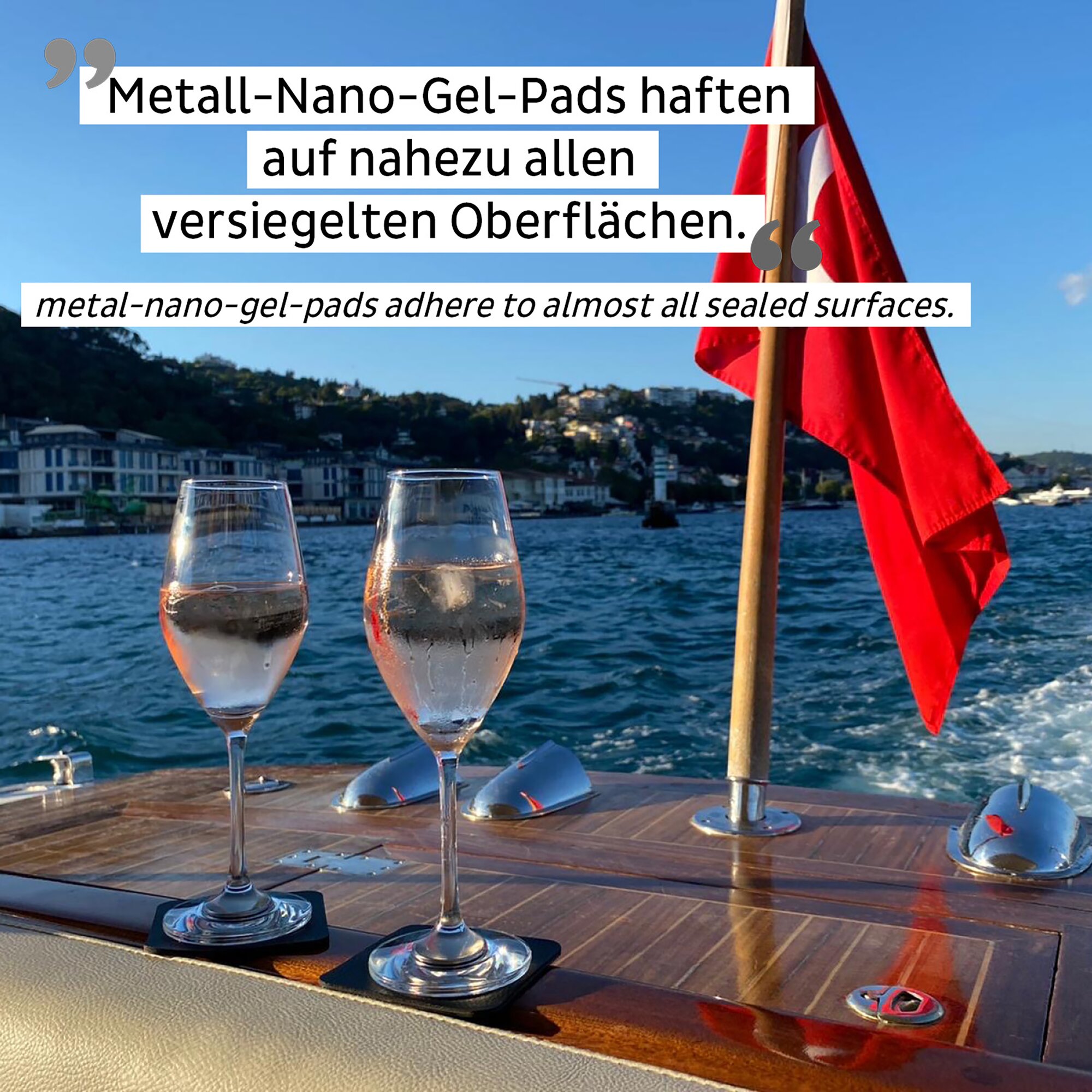 Magnet-Kristallgläser, Champagnerglas