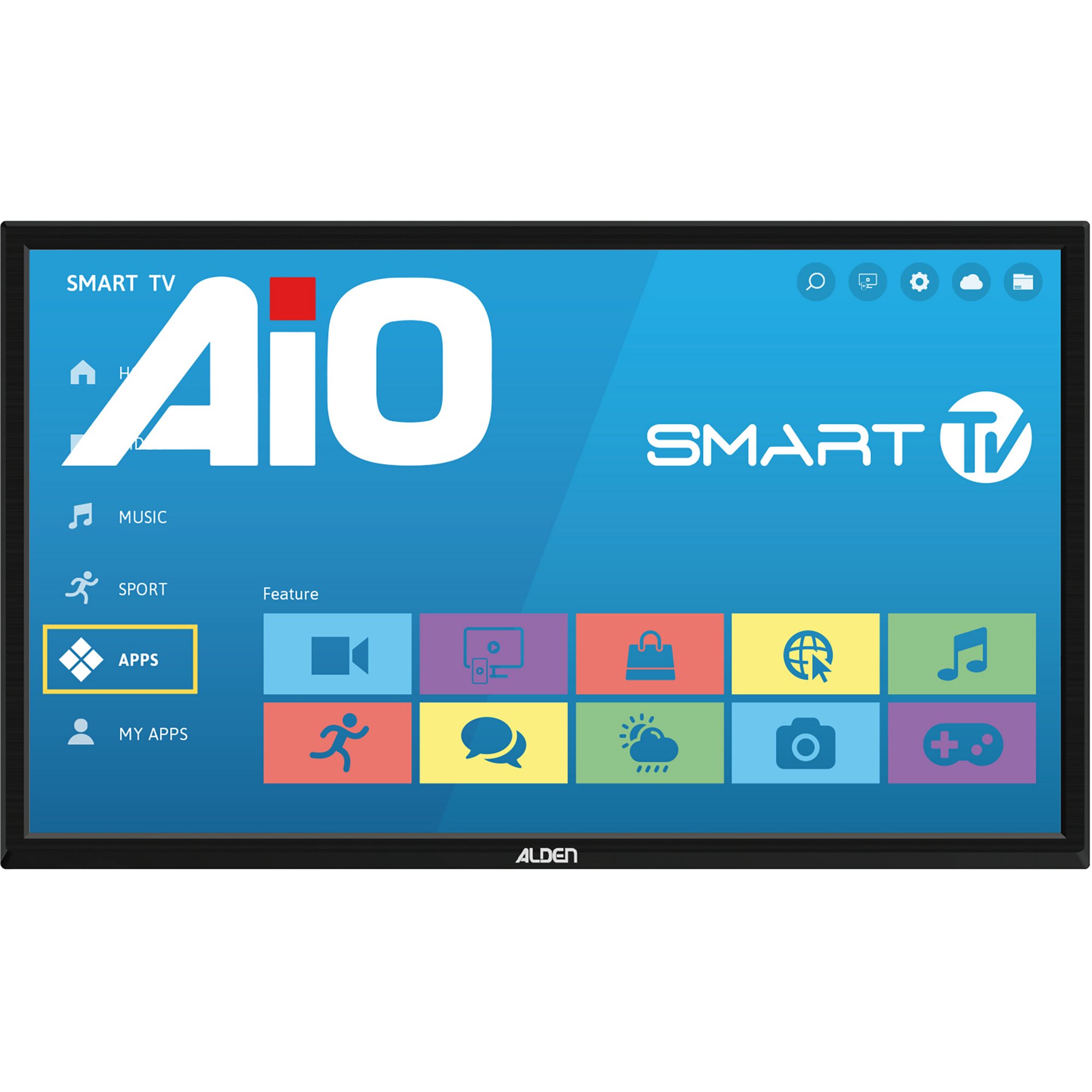AS4@ 60 SKEW Ultrawhite inkl. TV A.I.O. Smart