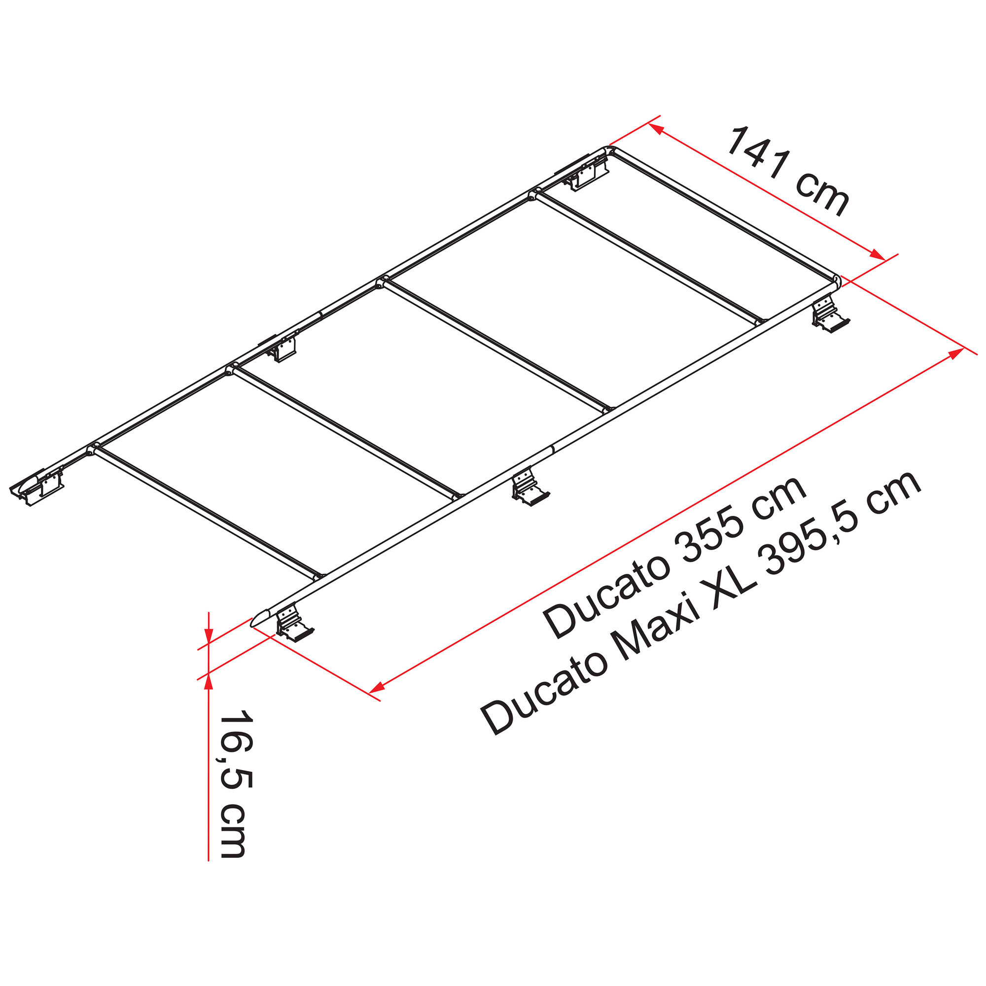 Dachreling Roof Rail Ducato Dachreling Roof Rail Ducato