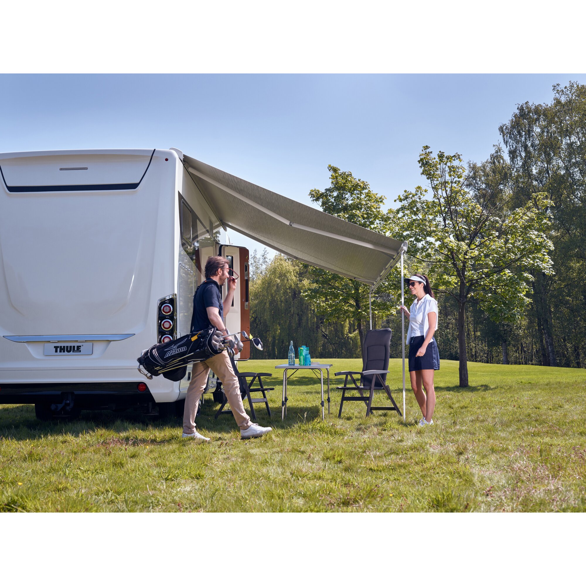 Markise Thule Omnistor 9200, eloxiert, 5,50 m, Saphir Blau