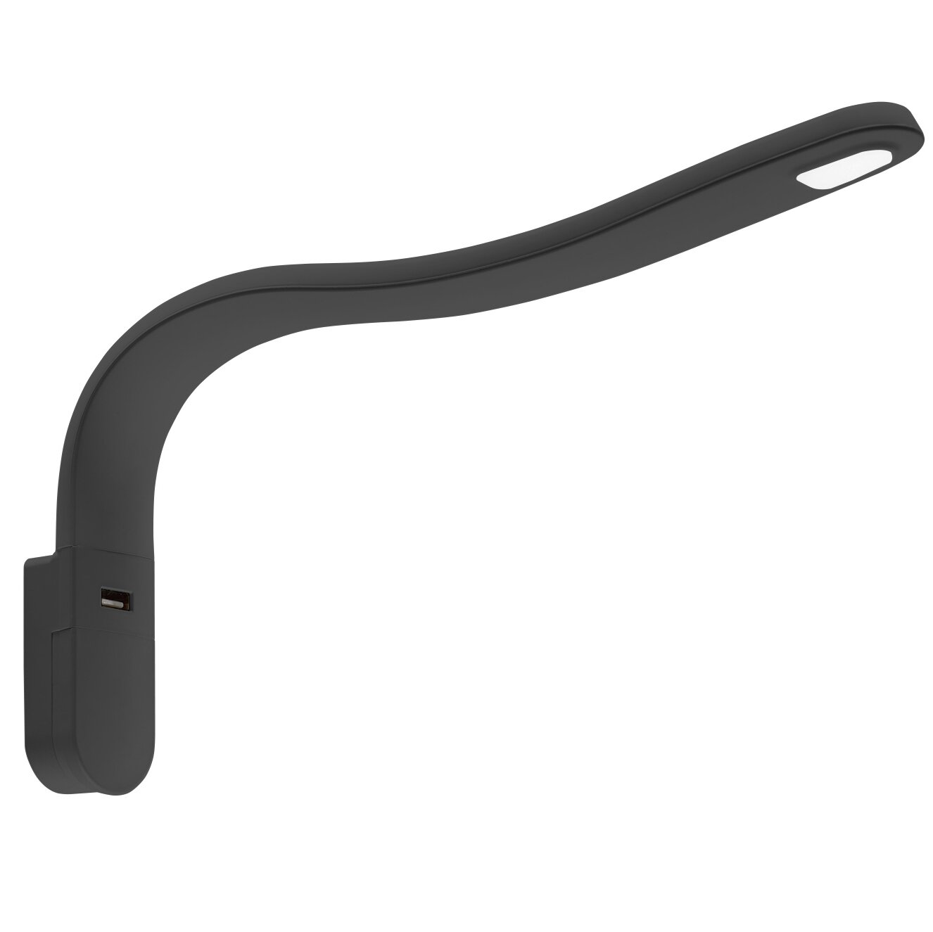 Schwanenhalsleuchte, schwarz