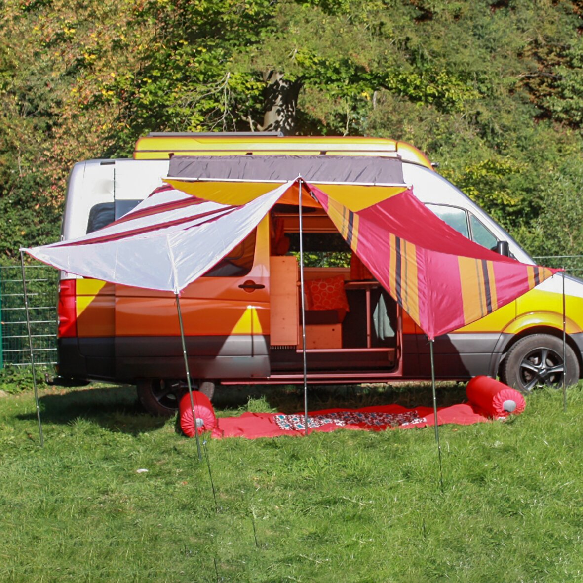 Zeltteppich Exclusiv grau, 400 cm