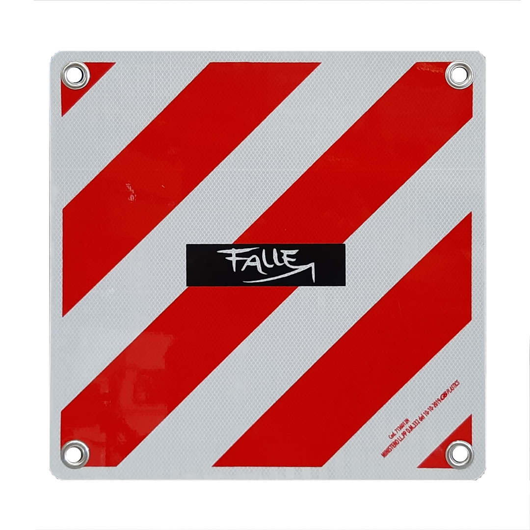 Falle Alu-Warntafel für Italien