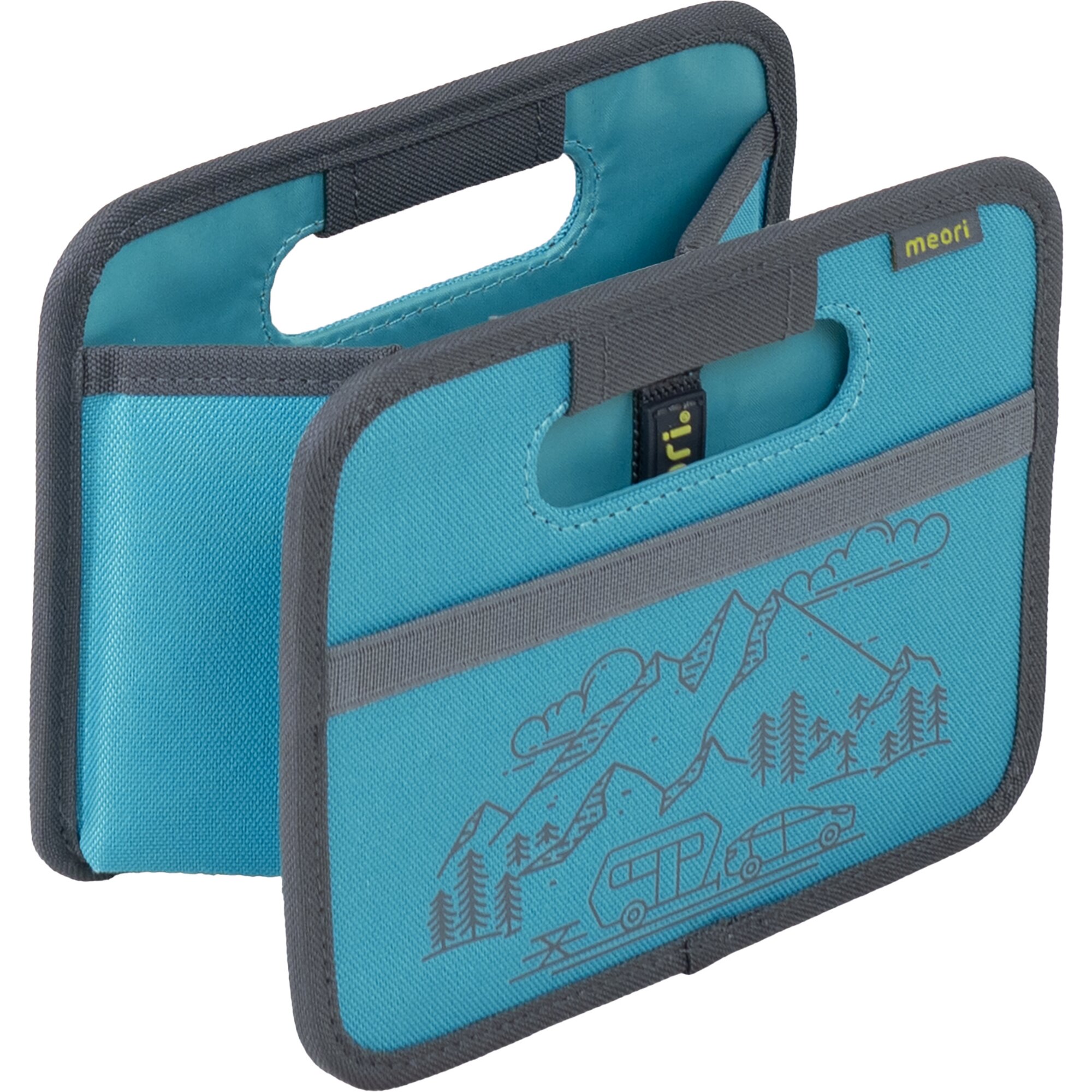 Faltbox meori Mini, Azur Blue / Wohnwagen