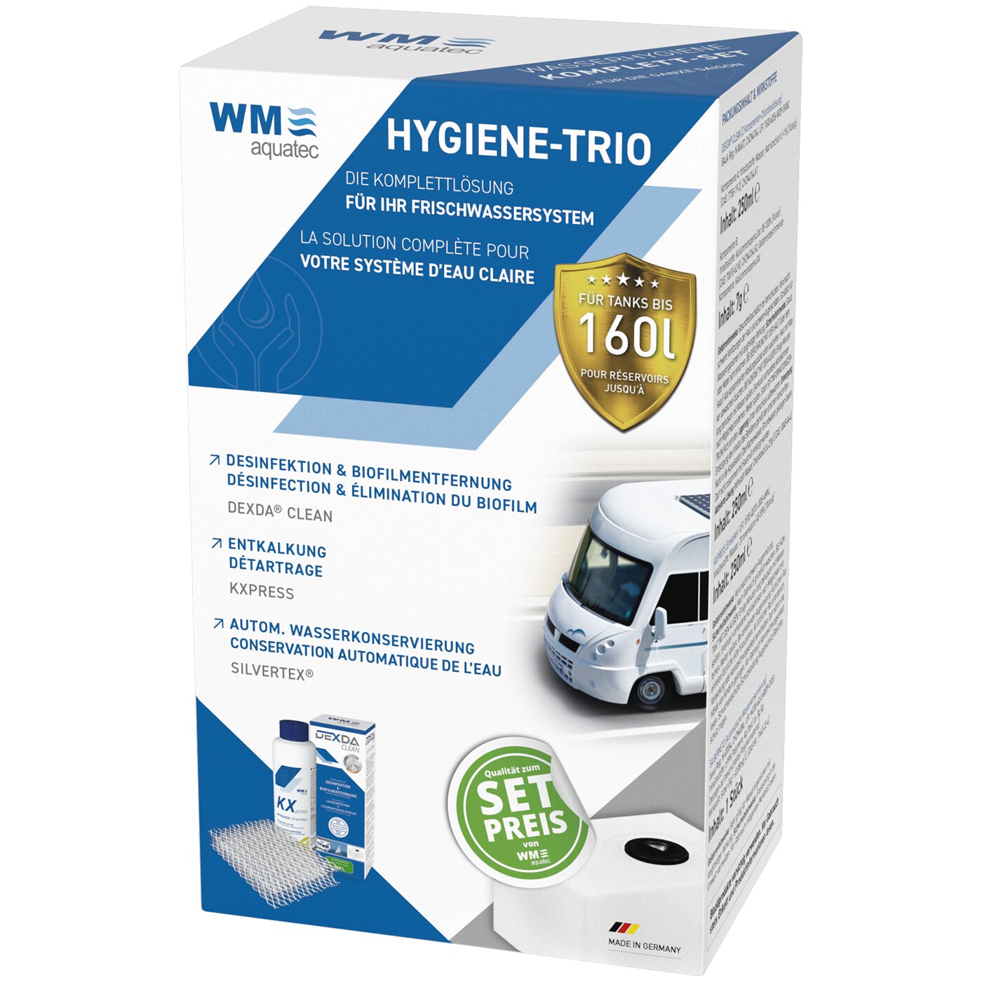 Komplettset Hygiene-Trio