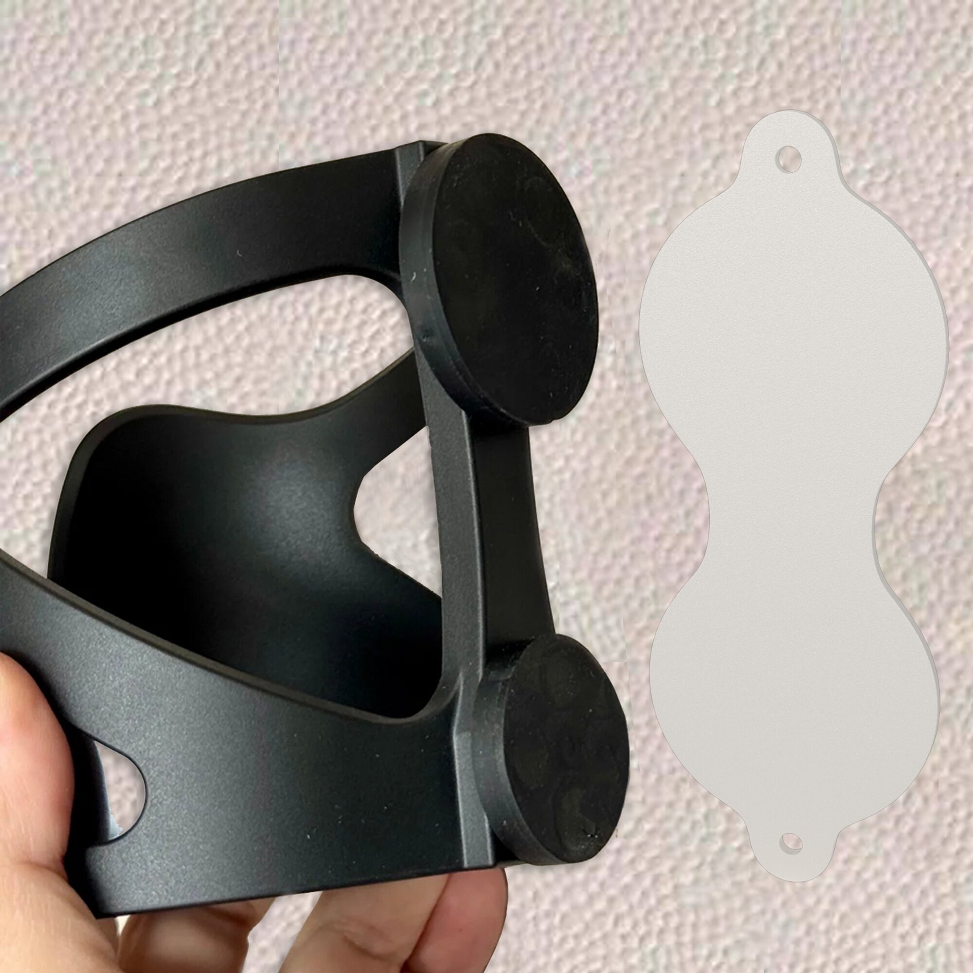 Haft-Buddy für nicht-magnetische Oberflächen, weiß