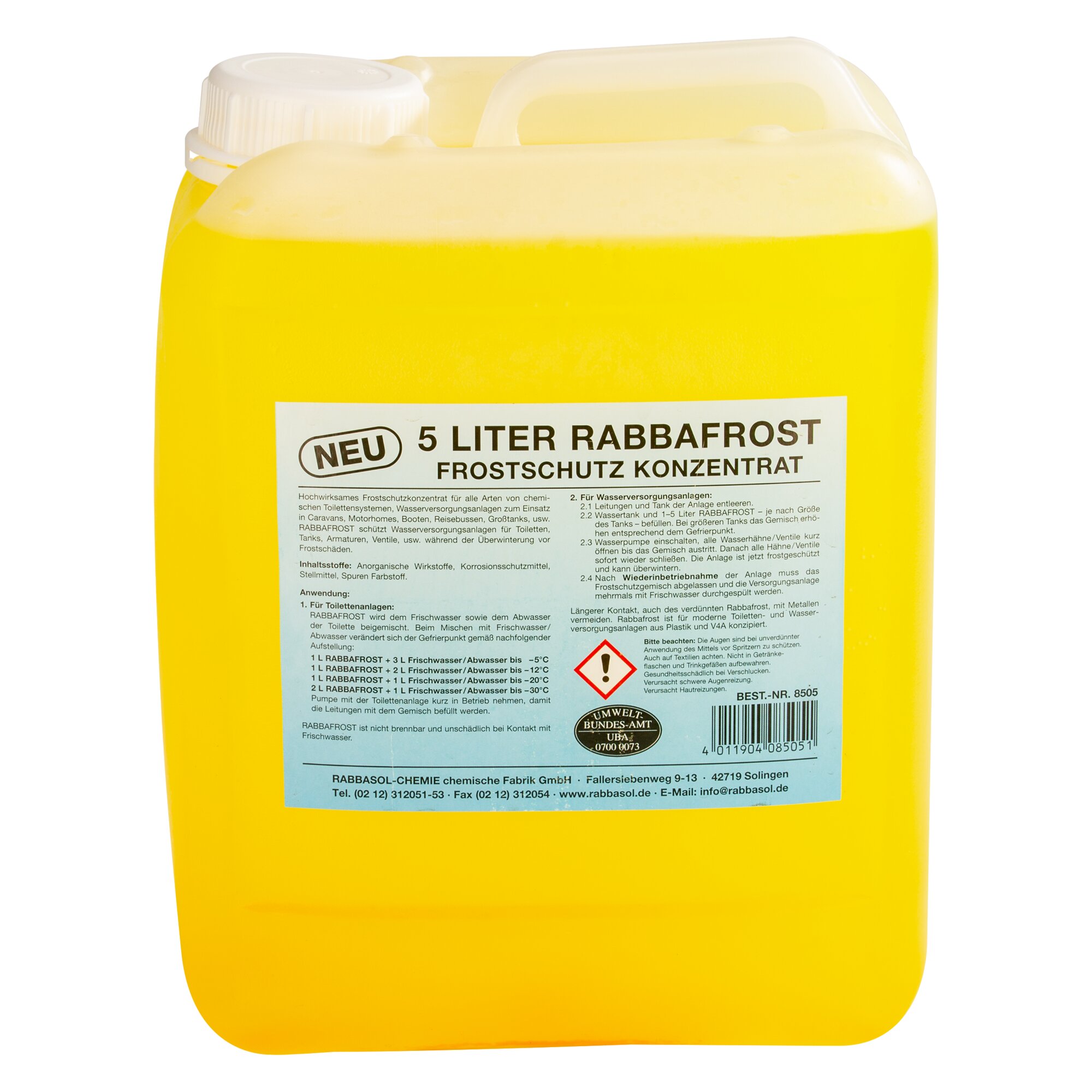 Frostschutzmittel Rabbafrost 5 Liter