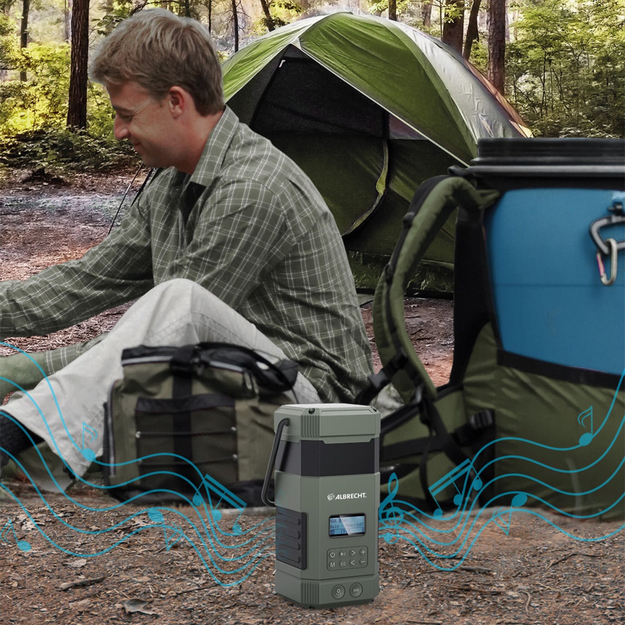Outdoor-/Kurbelradio Albrecht DR 114