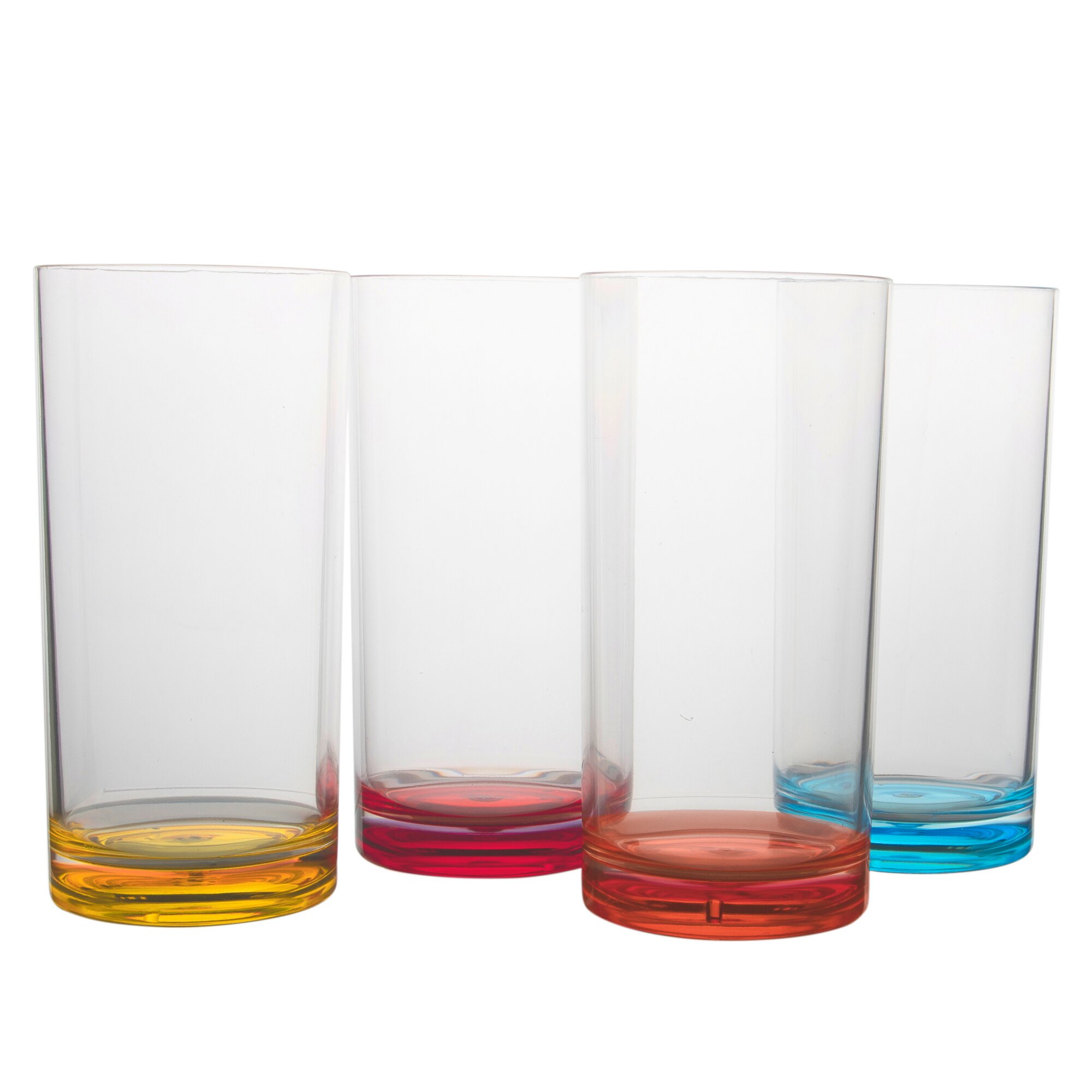 Trinkgläser, bunt, Longdrink