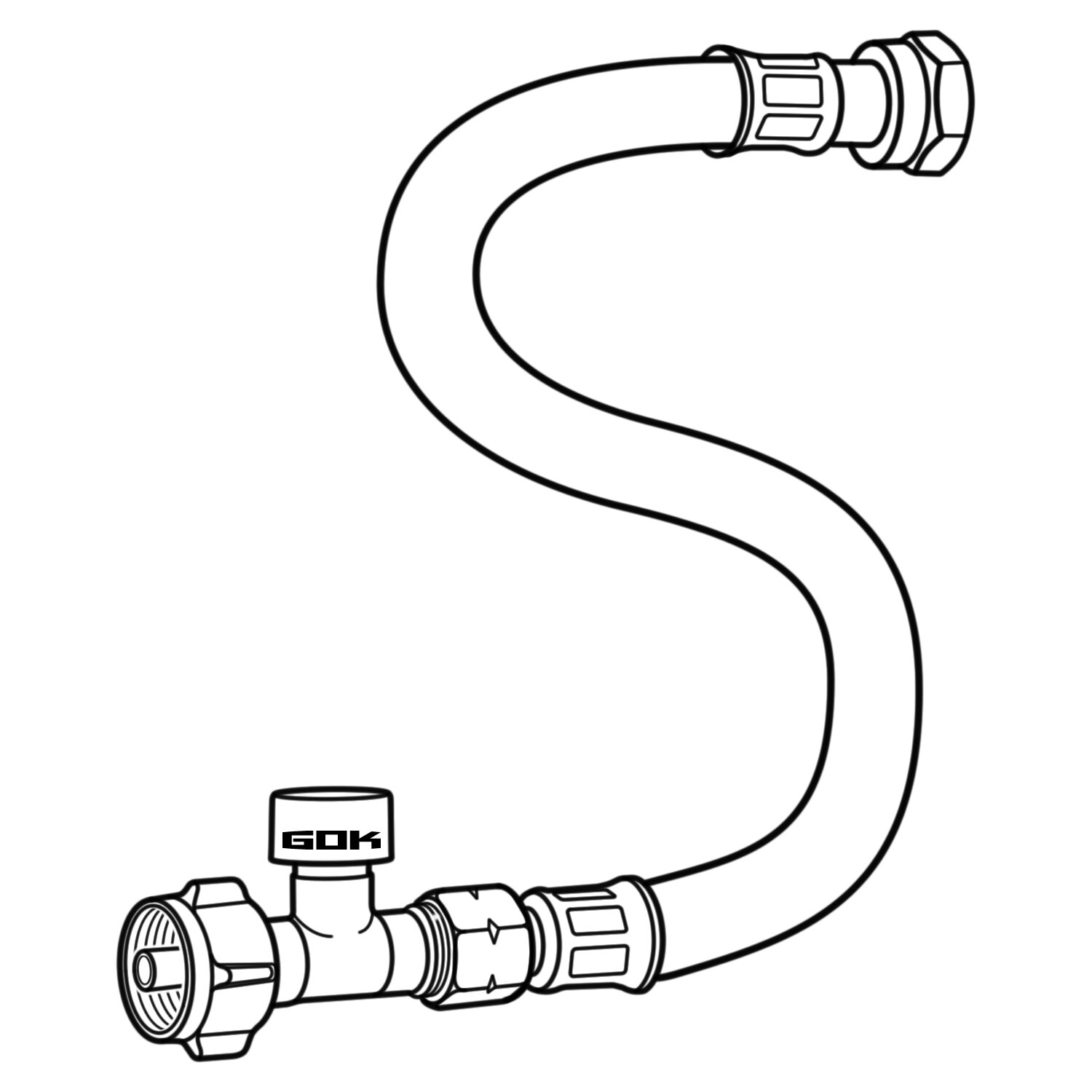 Hochdruck-Schlauchleitung Caramatic ConnectDrive G.12 (KLF), 450 mm