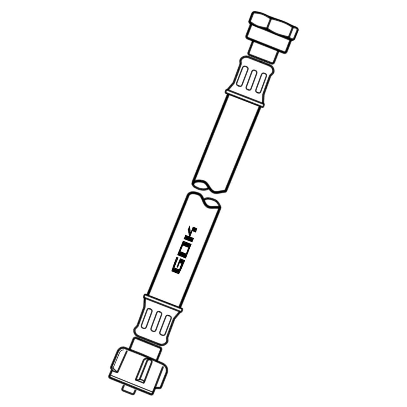 Hochdruck-Schlauchleitung Caramatic ConnectBasic G.8 (EU-Shell), 750 mm
