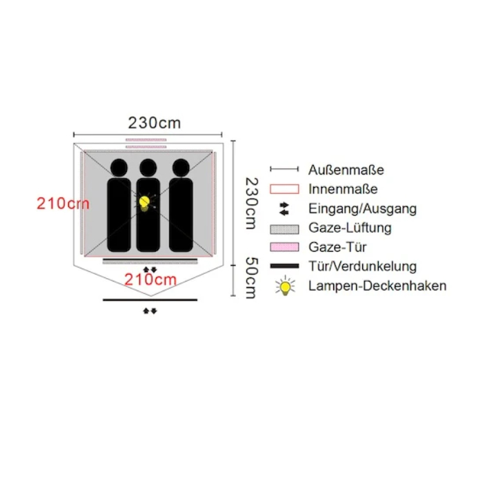 Emani 3 Schnellaufbauzelt