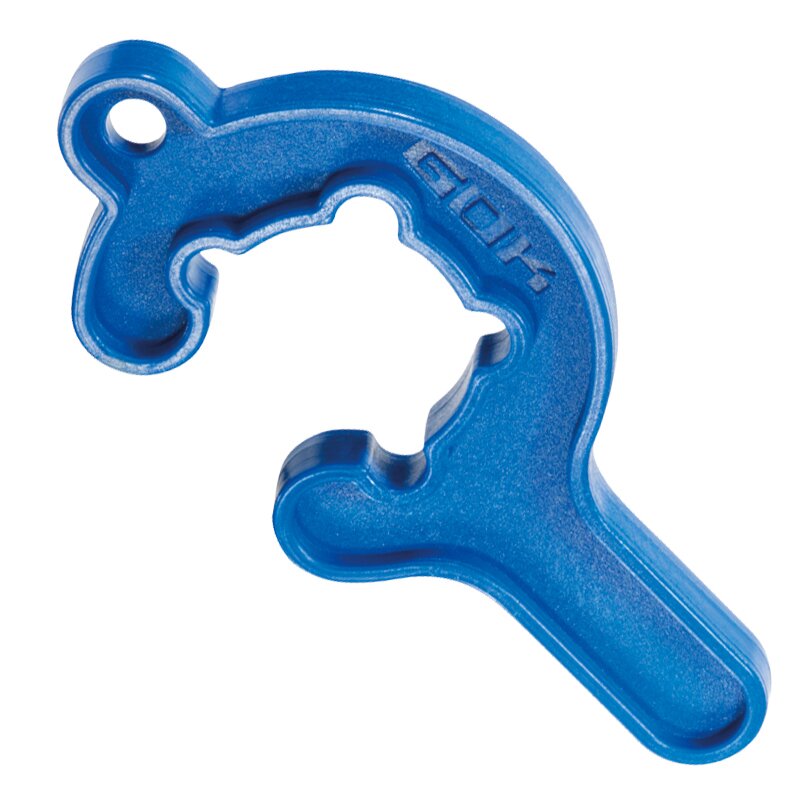 MiniTool – Gasflaschen-Schlüssel für Kleinflaschenregler, blau
