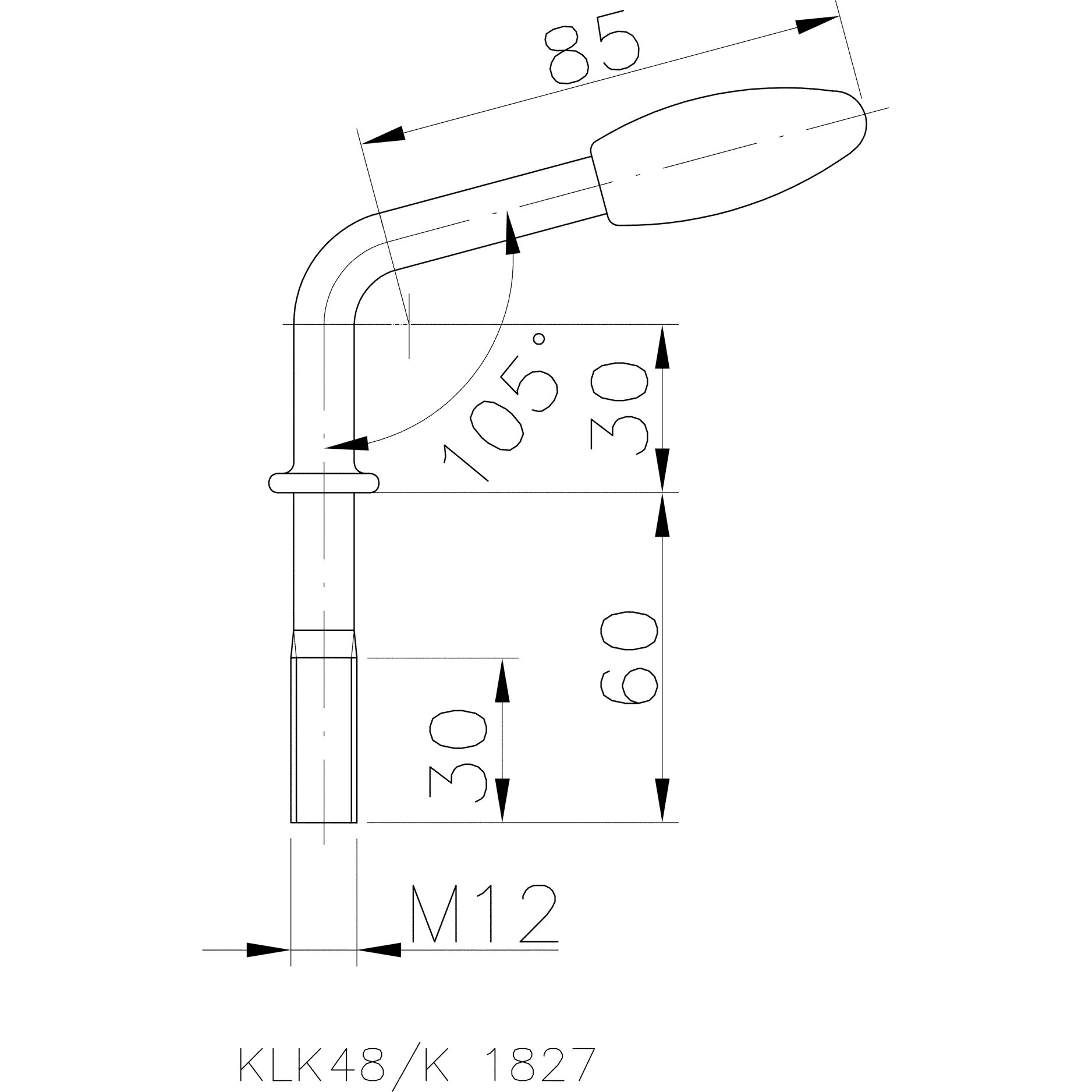 Knebel für Klemmhalter