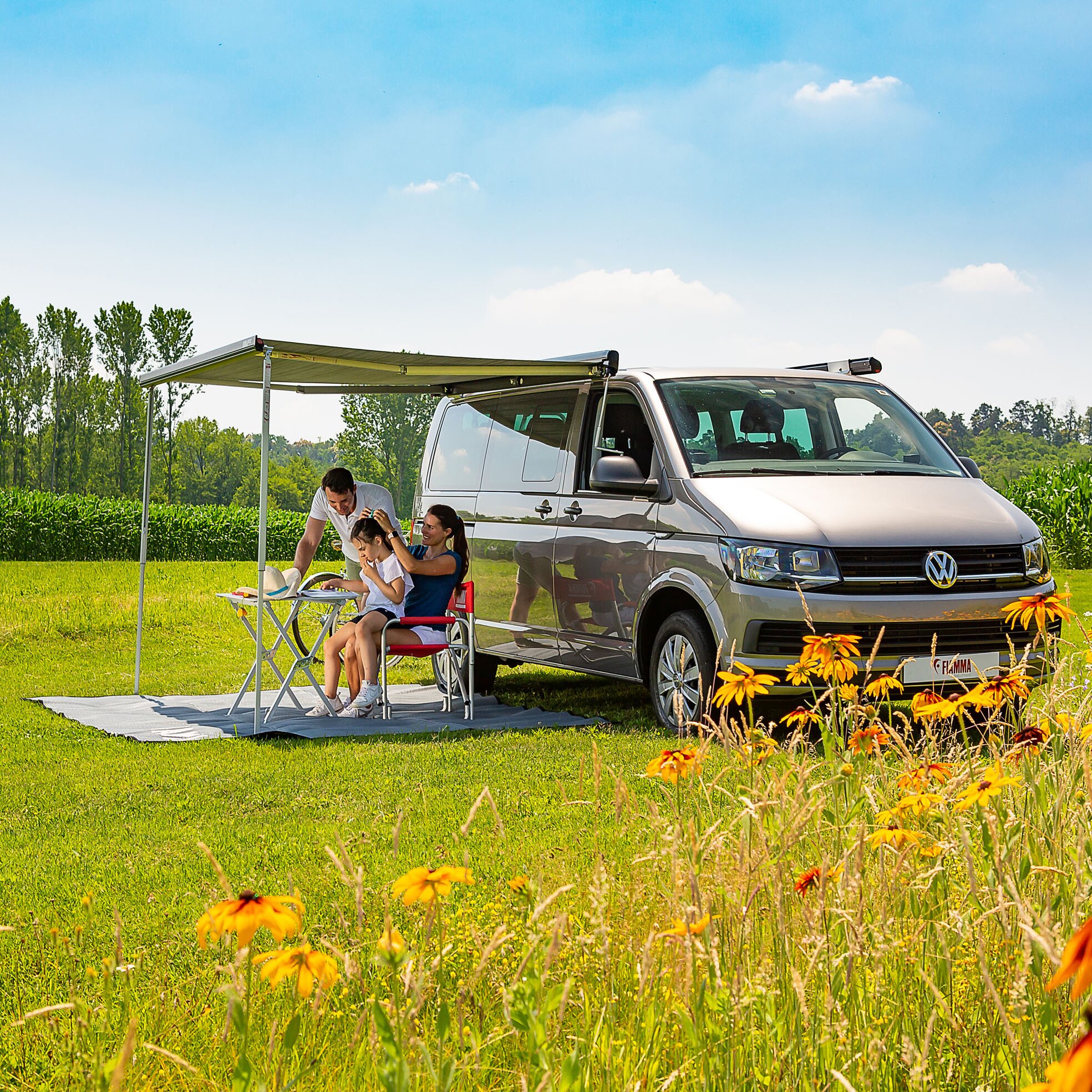 Markise F45s VW T5/T6 Multivan, schwarz, 308 cm