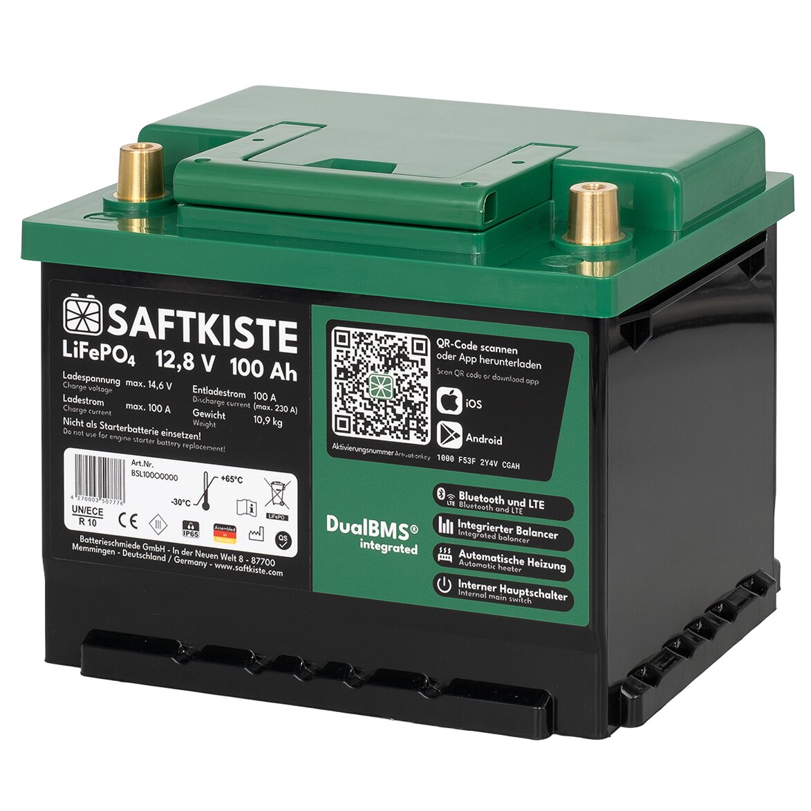 Lithium Batterie LiFePO4 100 Ah