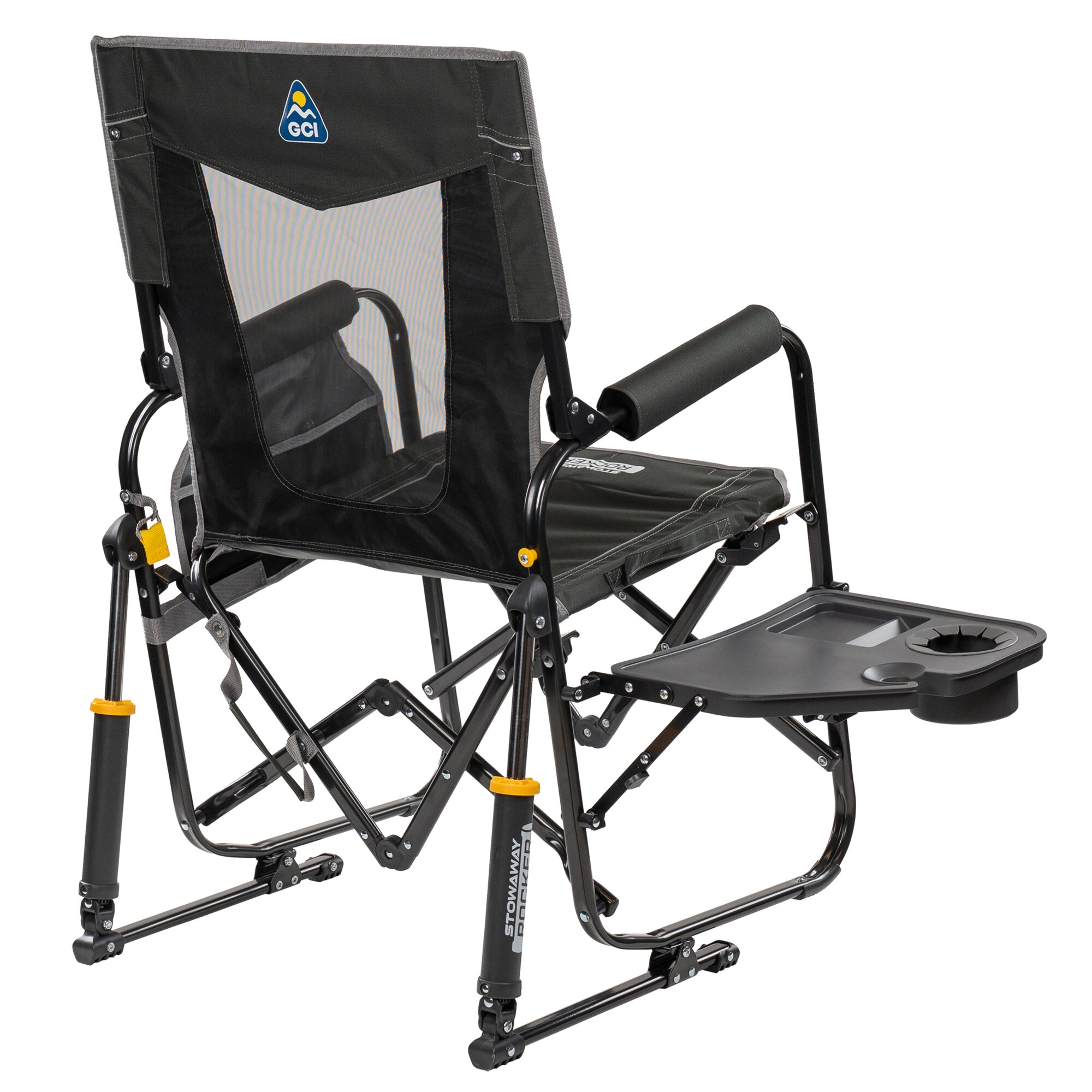 Schaukelstuhl Stowaway Rocker™ mit Tisch anthrazit