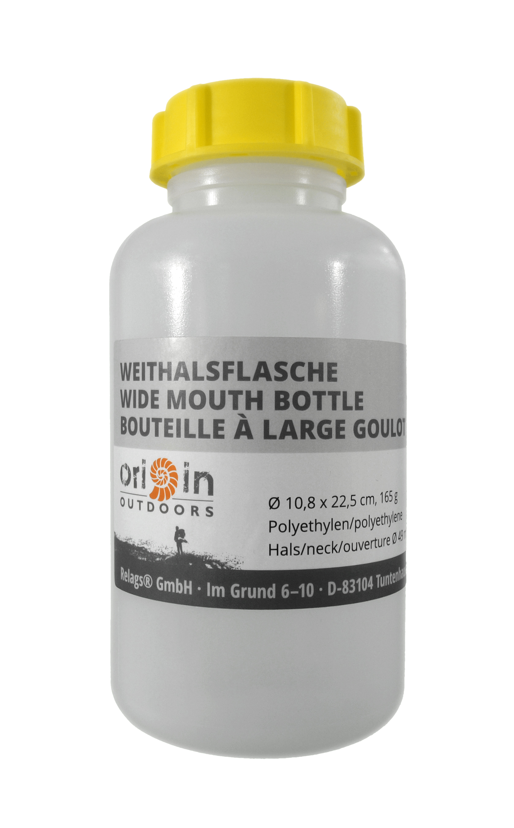 Weithalsflasche rund