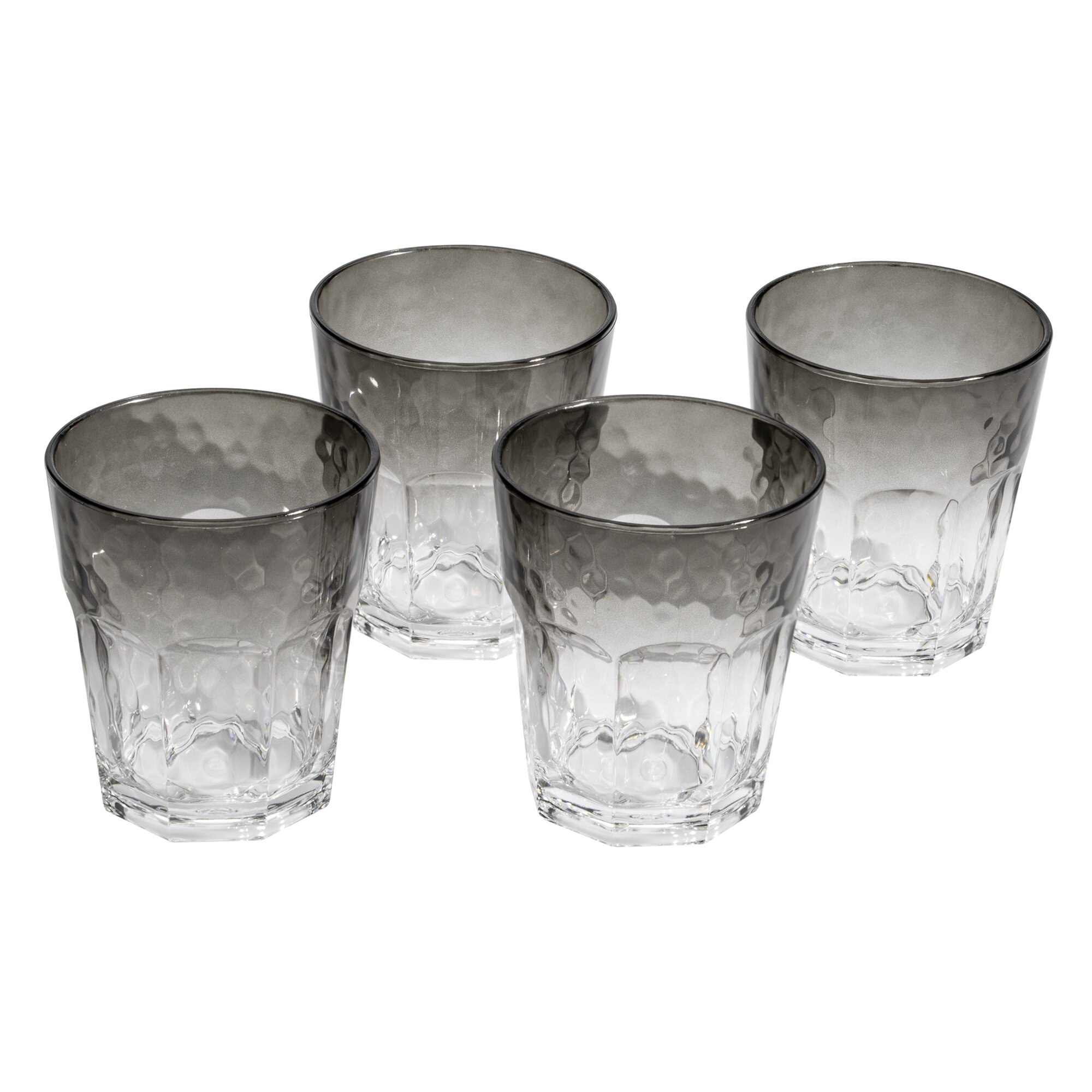Trinkglas Mix & Match, 200 ml, 4-teilig, rauchgrau