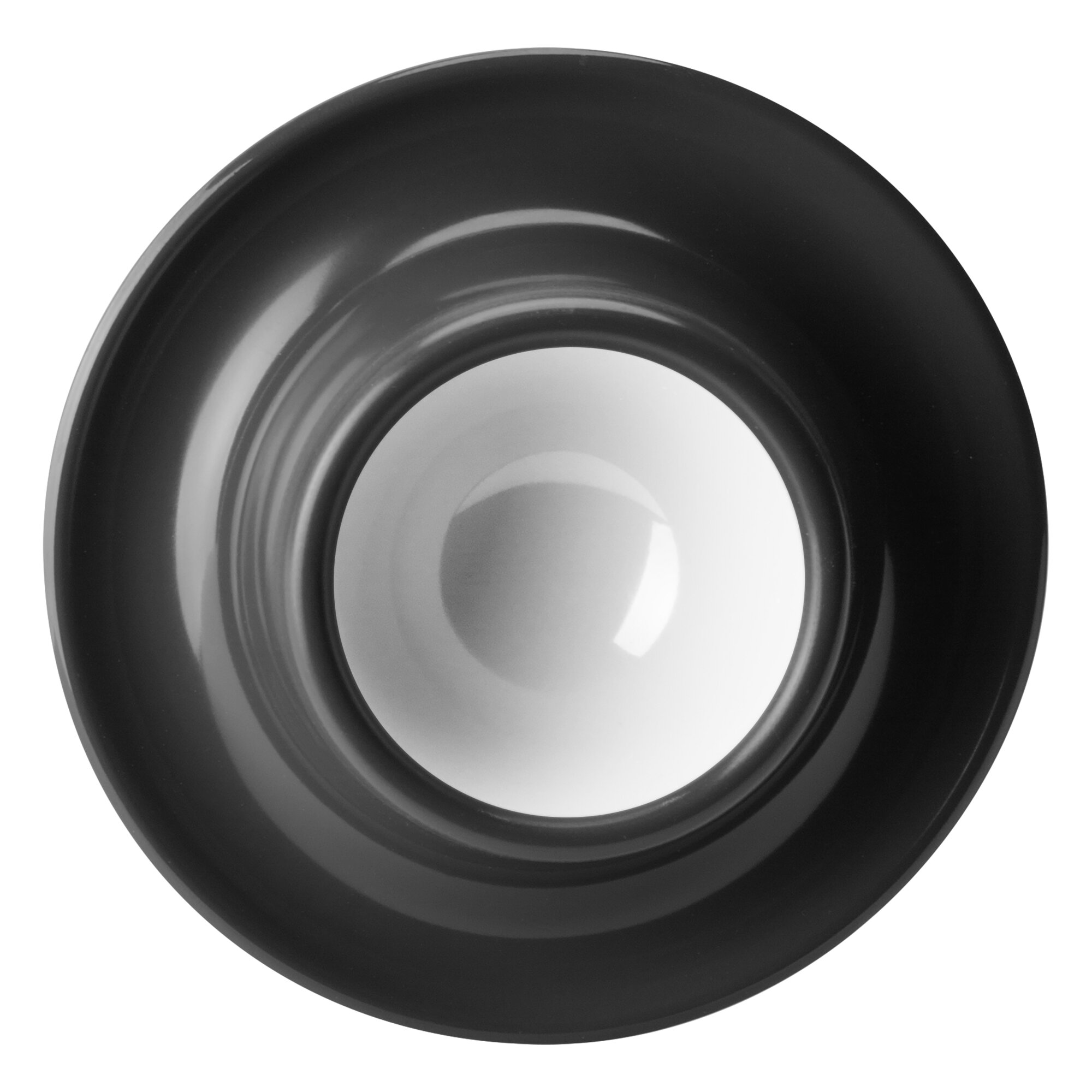 Eierbecher Solid Line, schwarz, 4er-Set