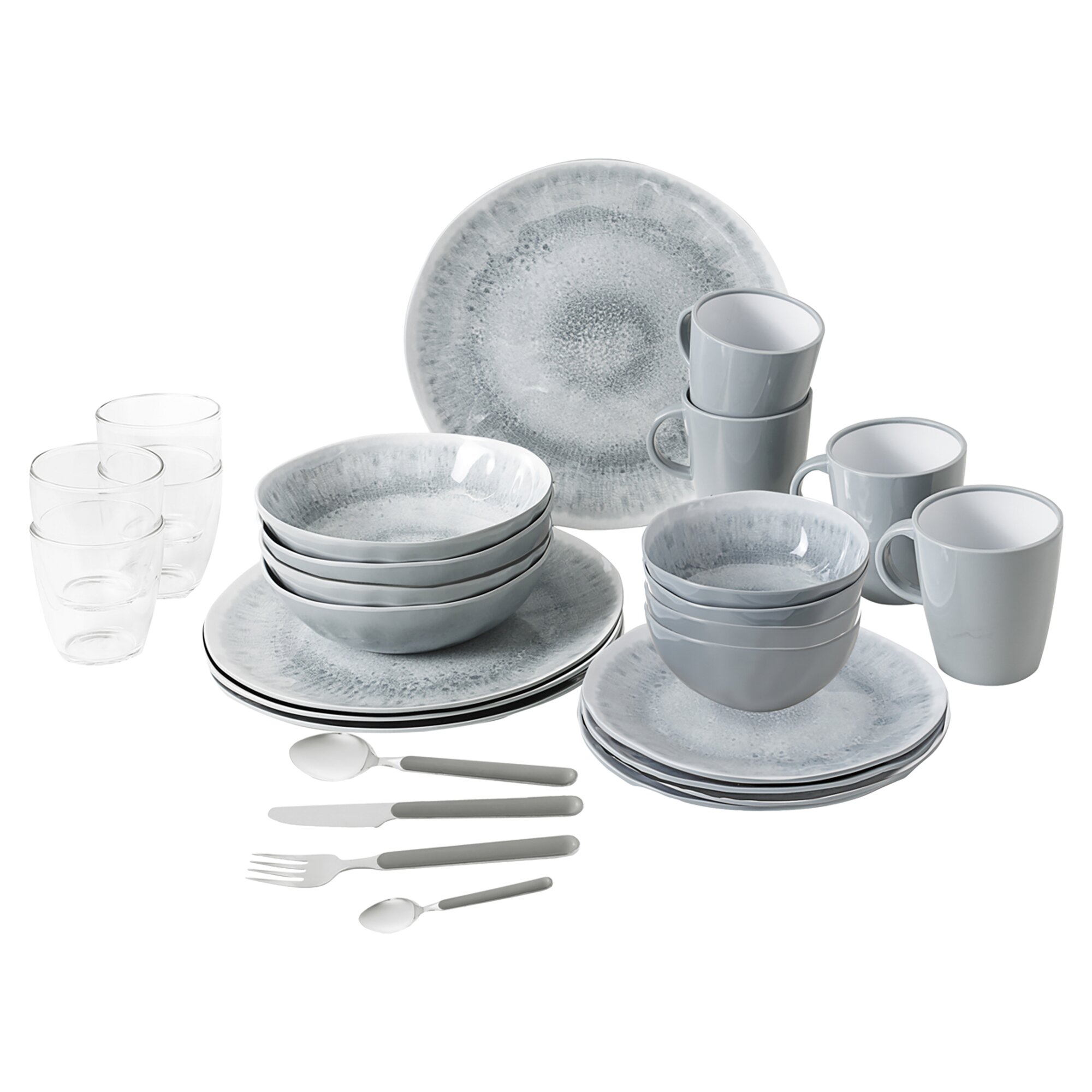 Geschirrserie Pearl, Geschirrset 40-tlg.