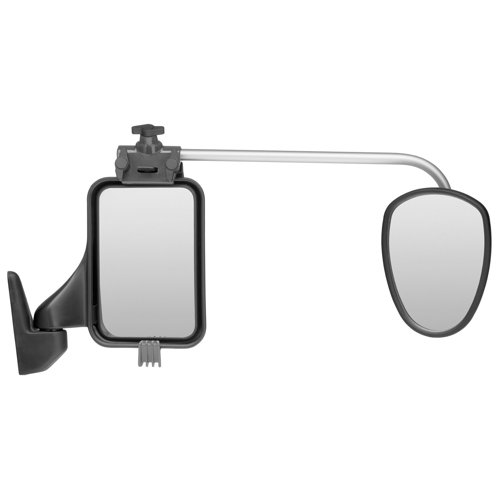 Caravanspiegel Alufor, konvex, L Armlänge 44 cm