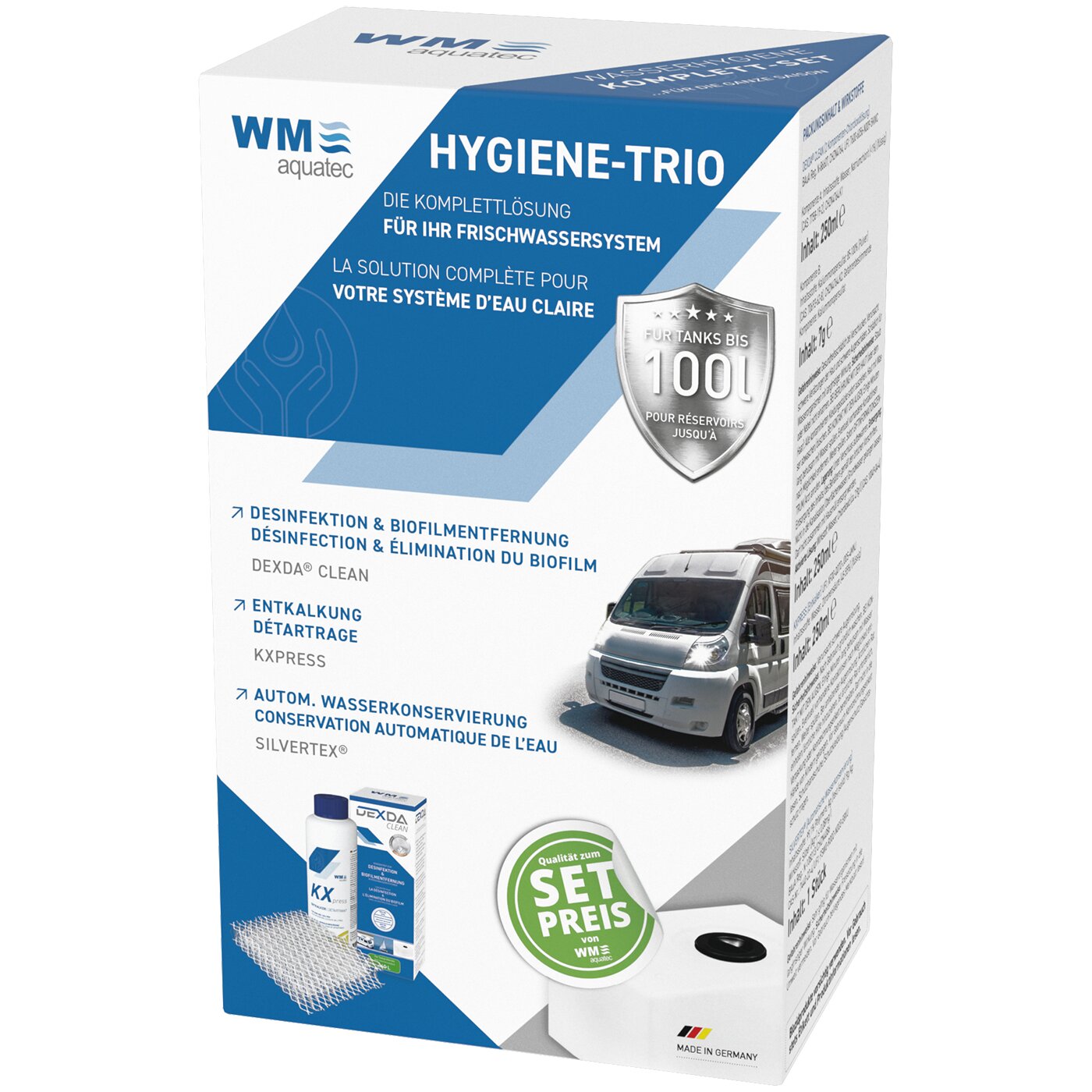 Komplettset Hygiene-Trio
