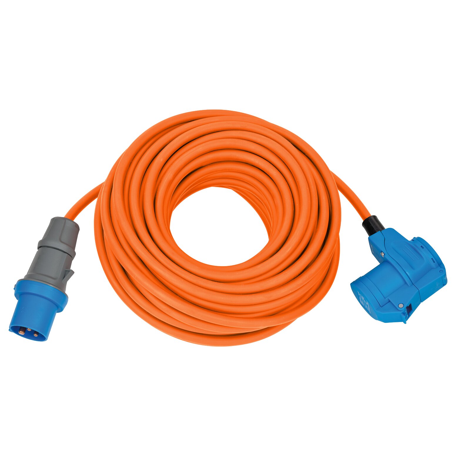 Verlängerungskabel Camping CEE-CEE/Schuko, 25 m orange