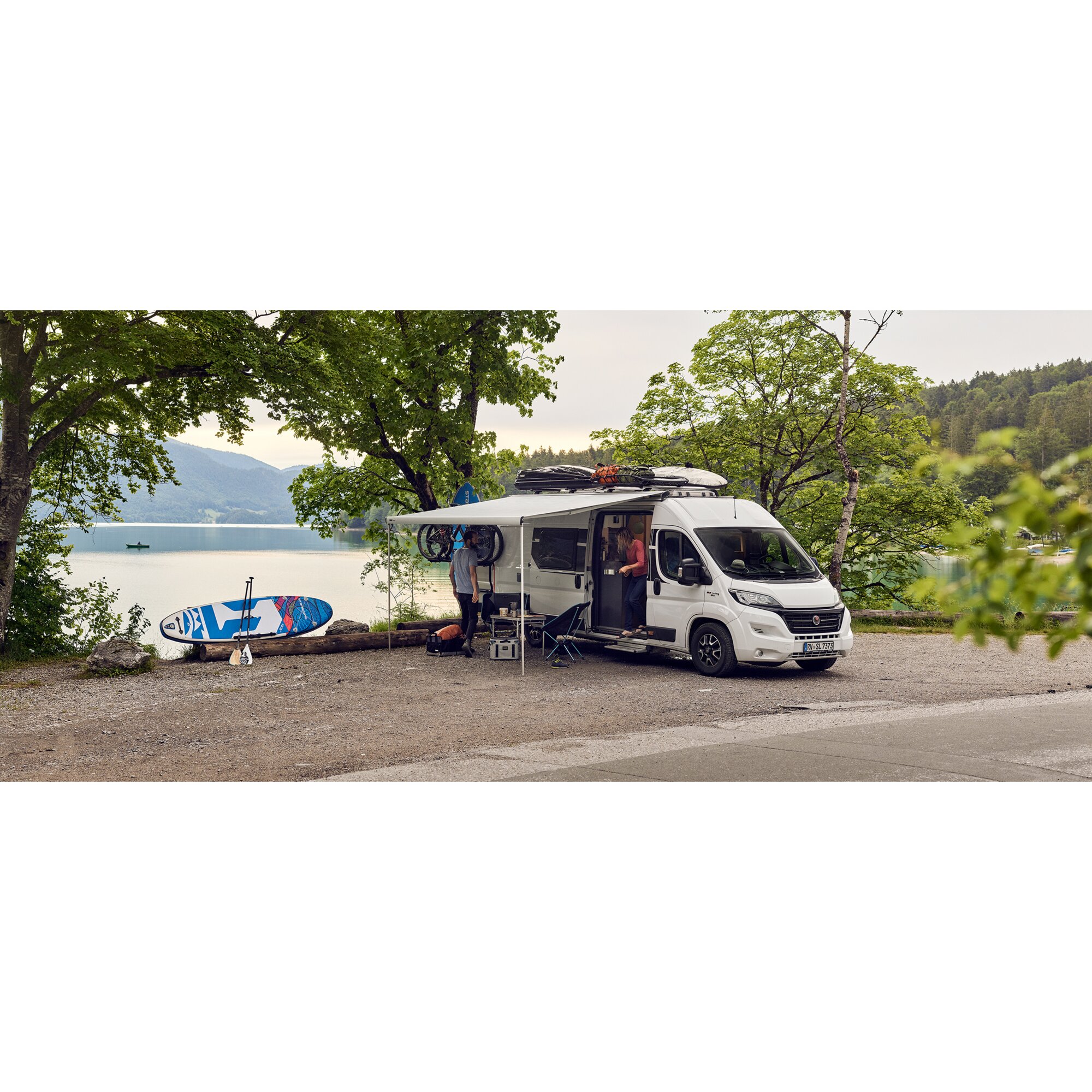 Markisen-Set Thule Omnistor 6300 für Fiat Ducato, grau, eloxiert, 3,25 m