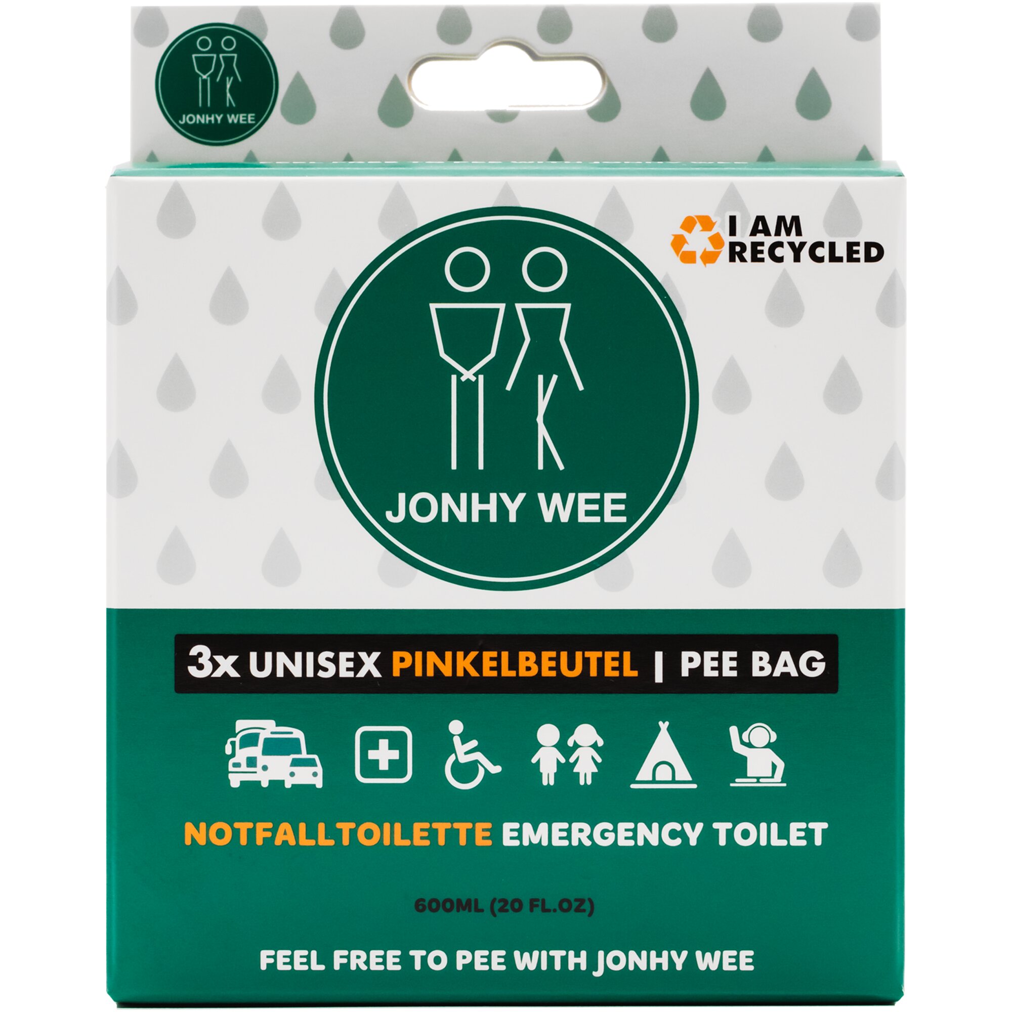 Jonhy Wee Unisex Pinkelbeutel