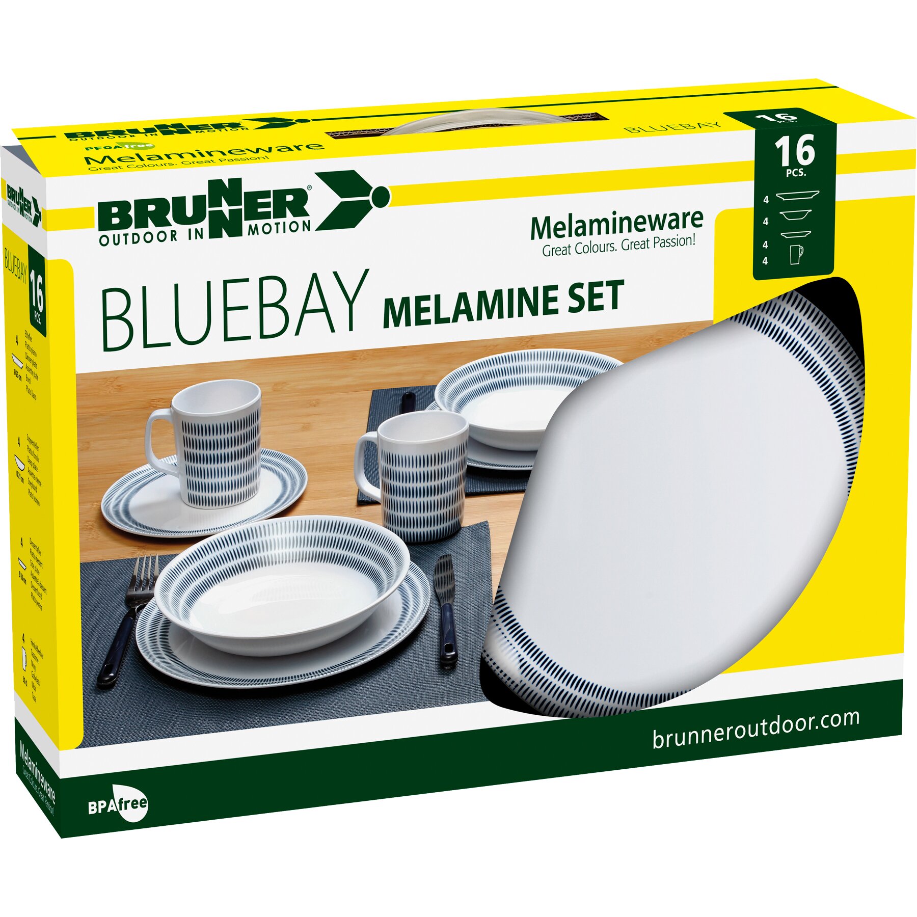 Geschirrset Bluebay