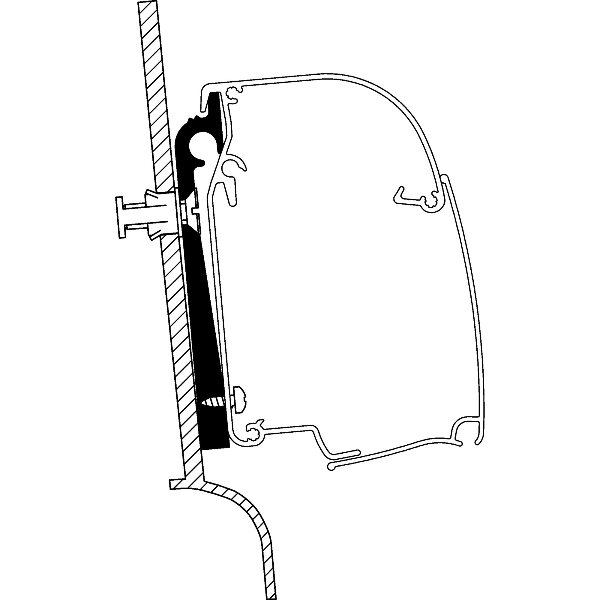 Adapter VW Westfalia für Thule 4200