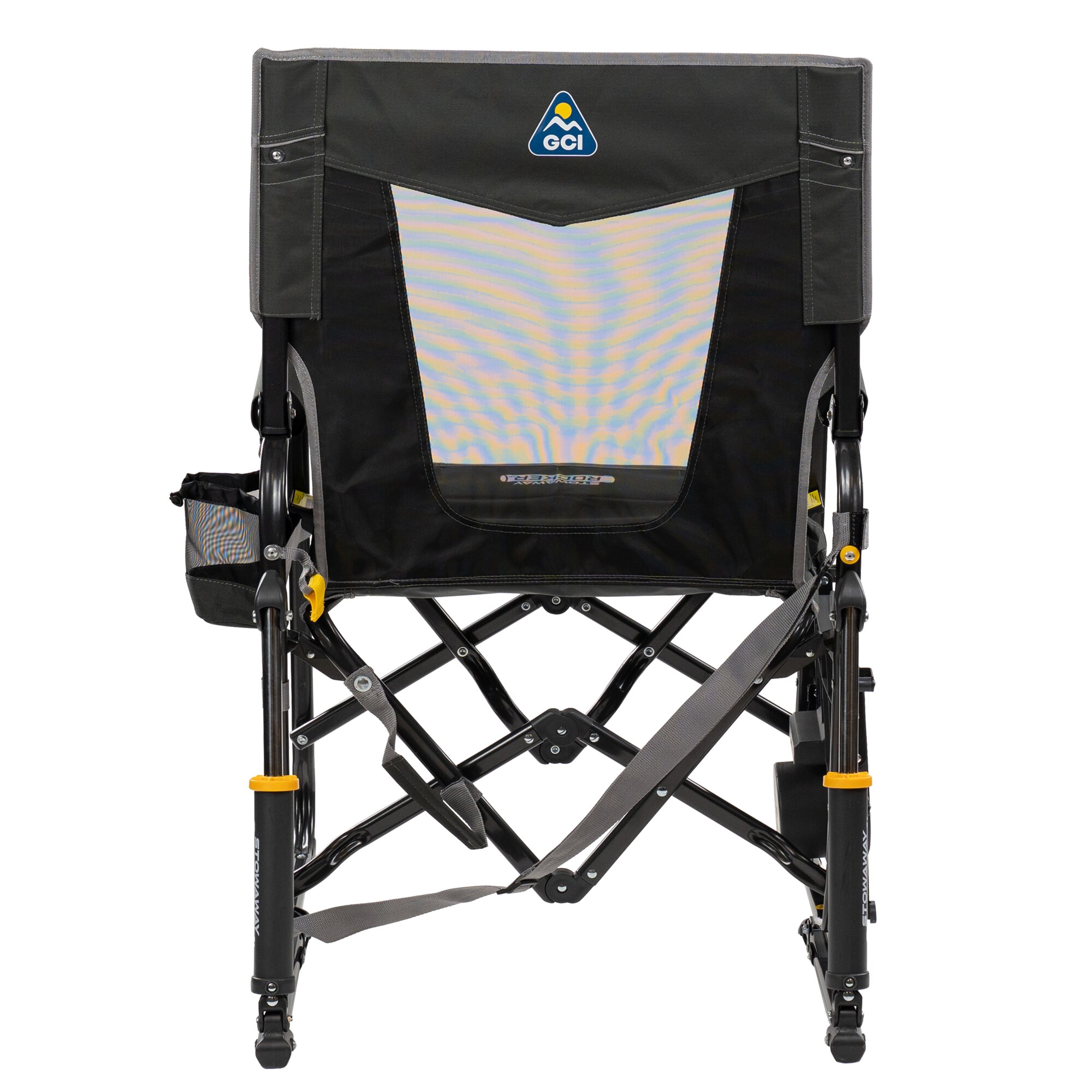 Schaukelstuhl Stowaway Rocker™ mit Tisch anthrazit