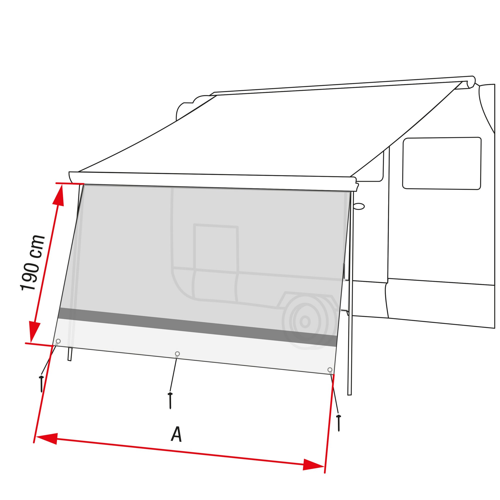 Vorderwand Sun View XL, 350