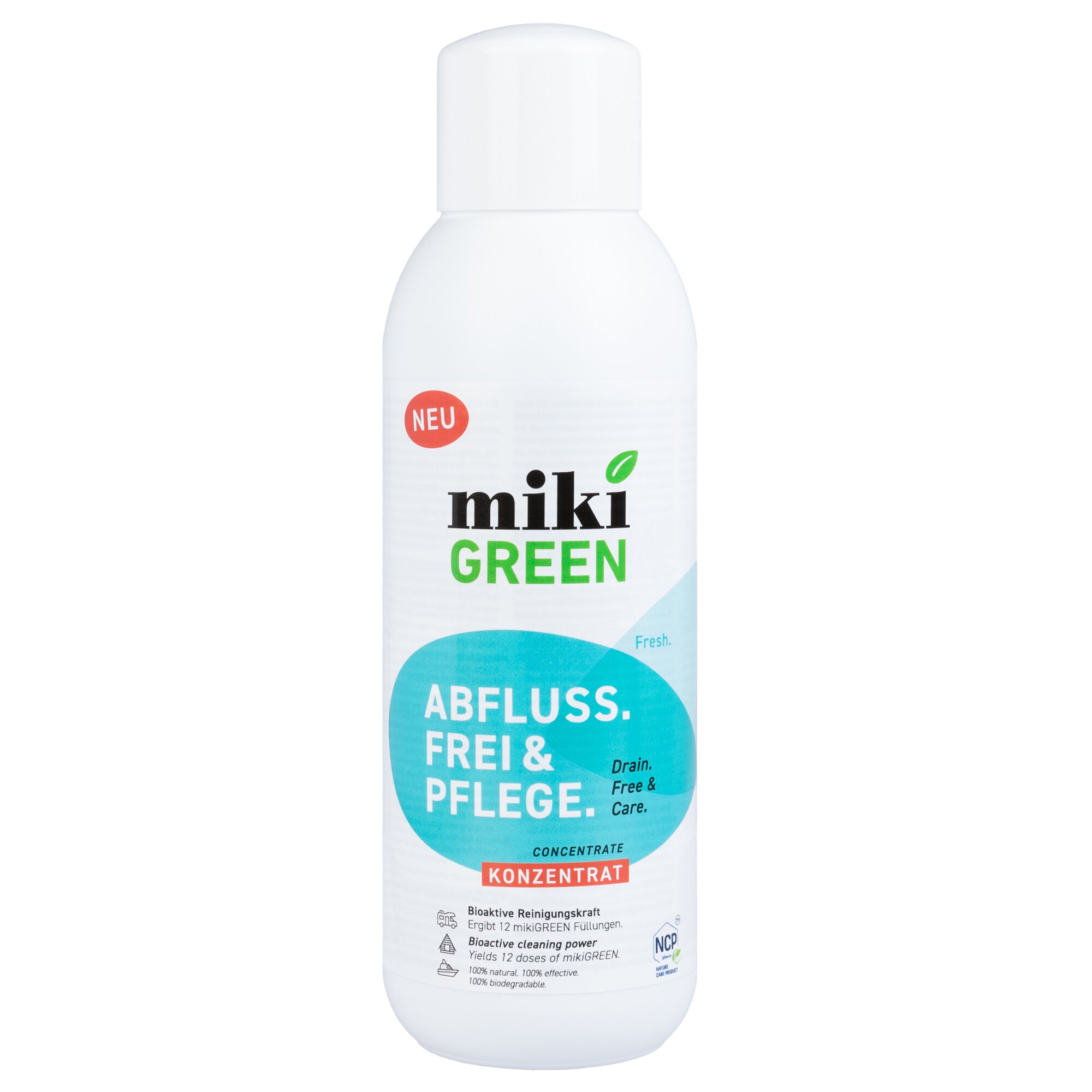 Mikrobiologischer Reiniger Abfluss. Frei & Pflege.