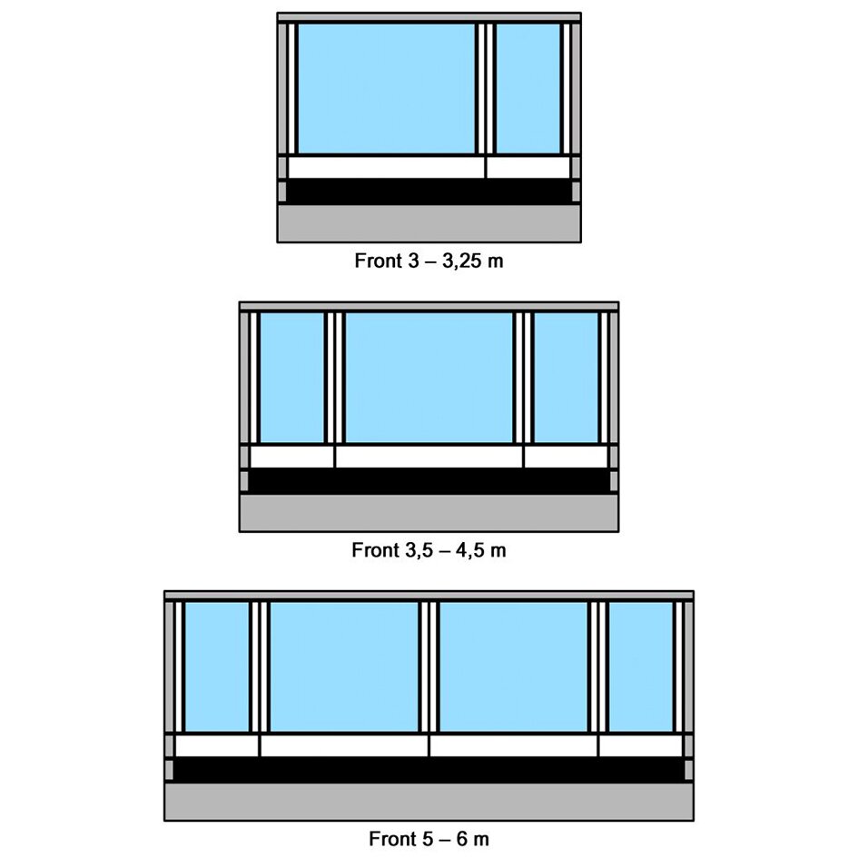 Vorderteil Thule Residence G3, 3 m, 215 – 274 cm