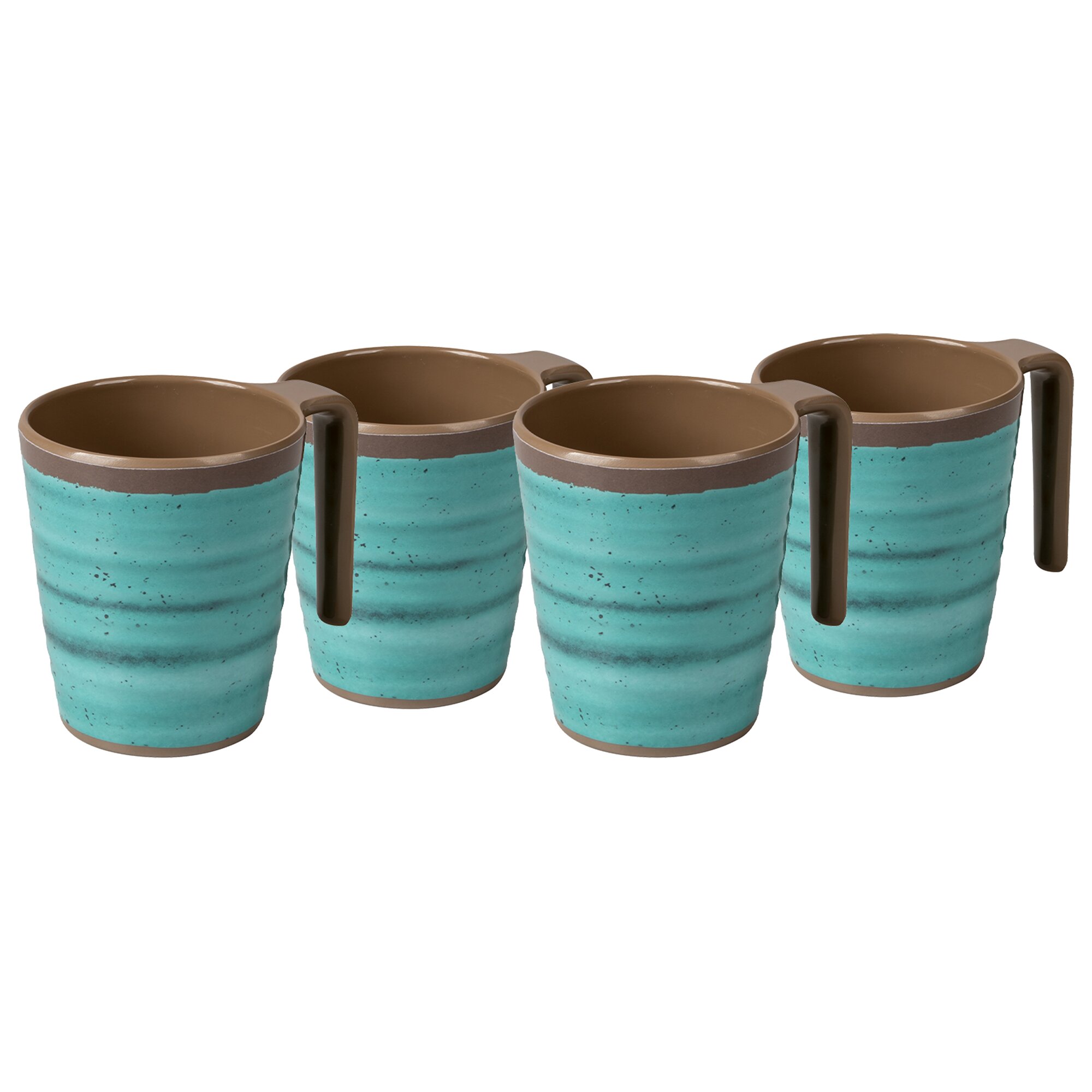 Henkelbecher Halo, 4-teilig, Aqua