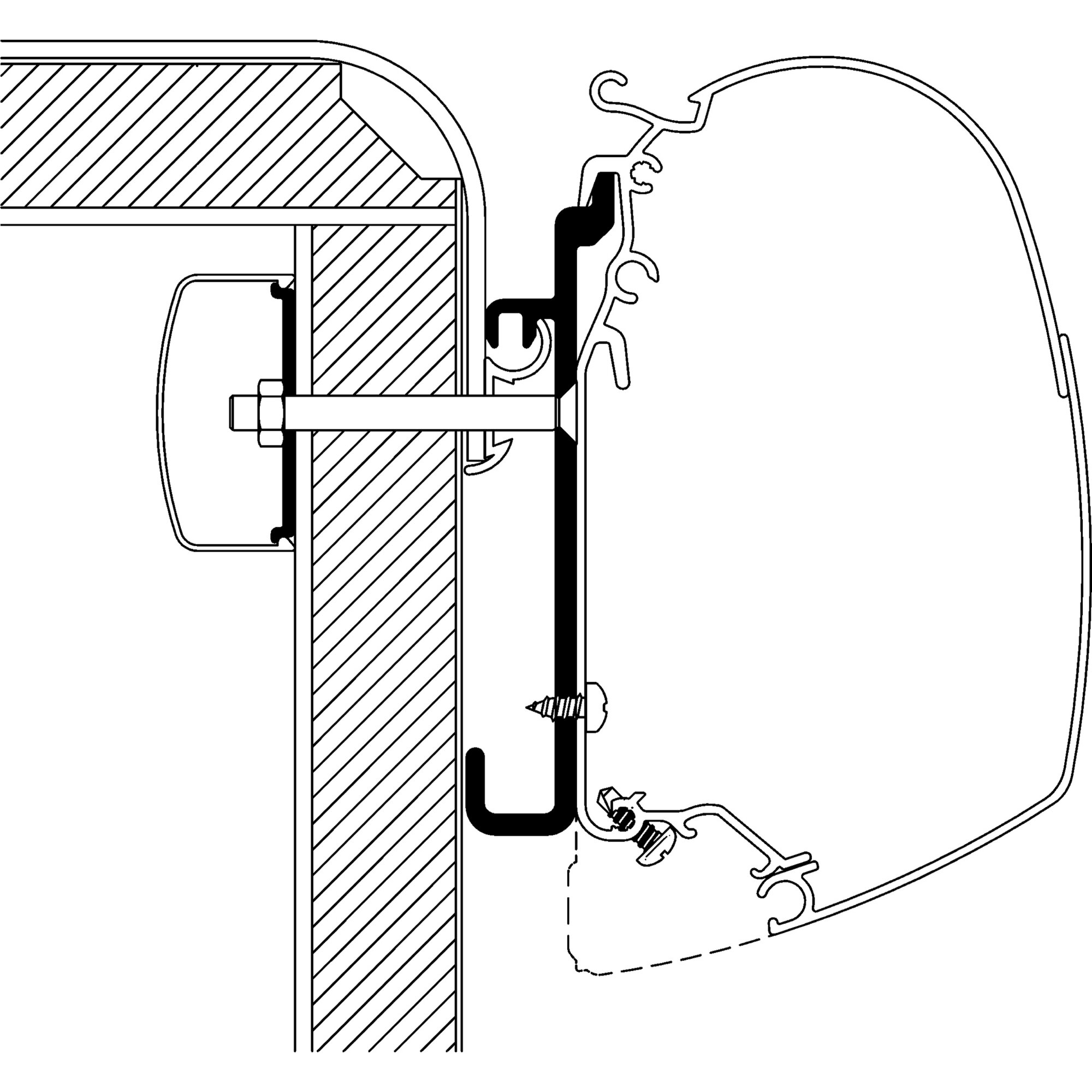 Adapter für Rapido Serie 7, 8, 9 zu TO Serie 5 und 8, 4 m