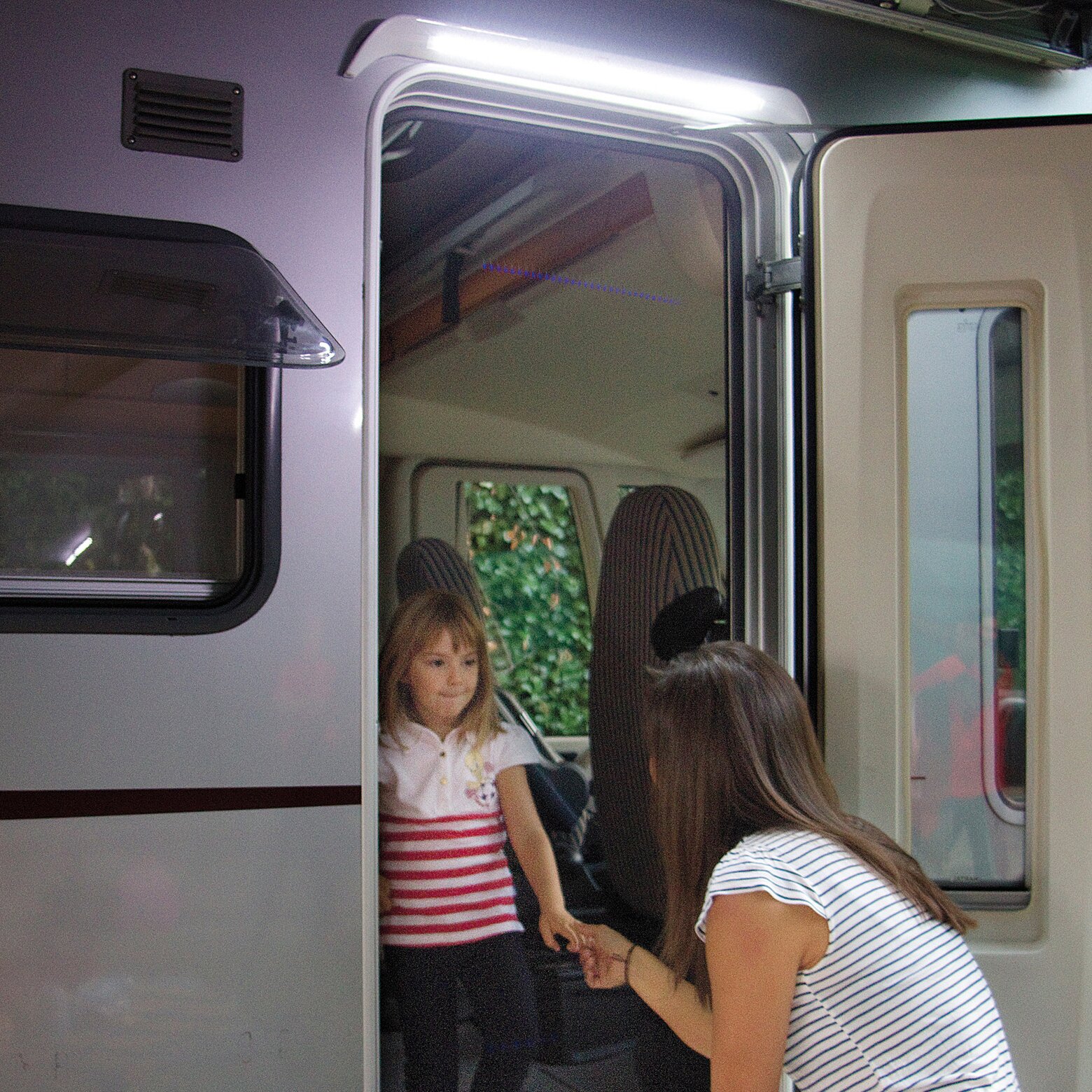 Türbeleuchtung mit Regenrinne