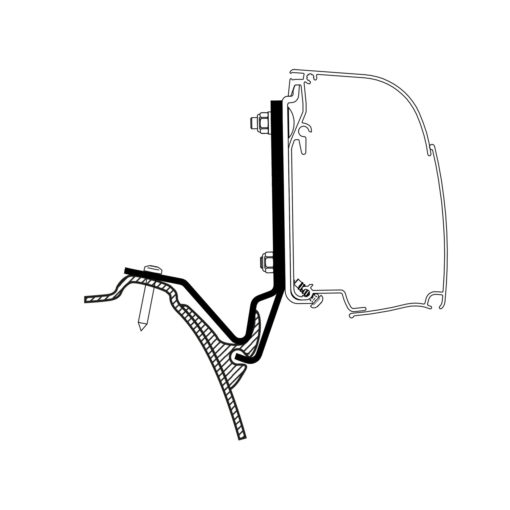 Adapter Westfalia Kepler One / Five / Six für Thule 4200