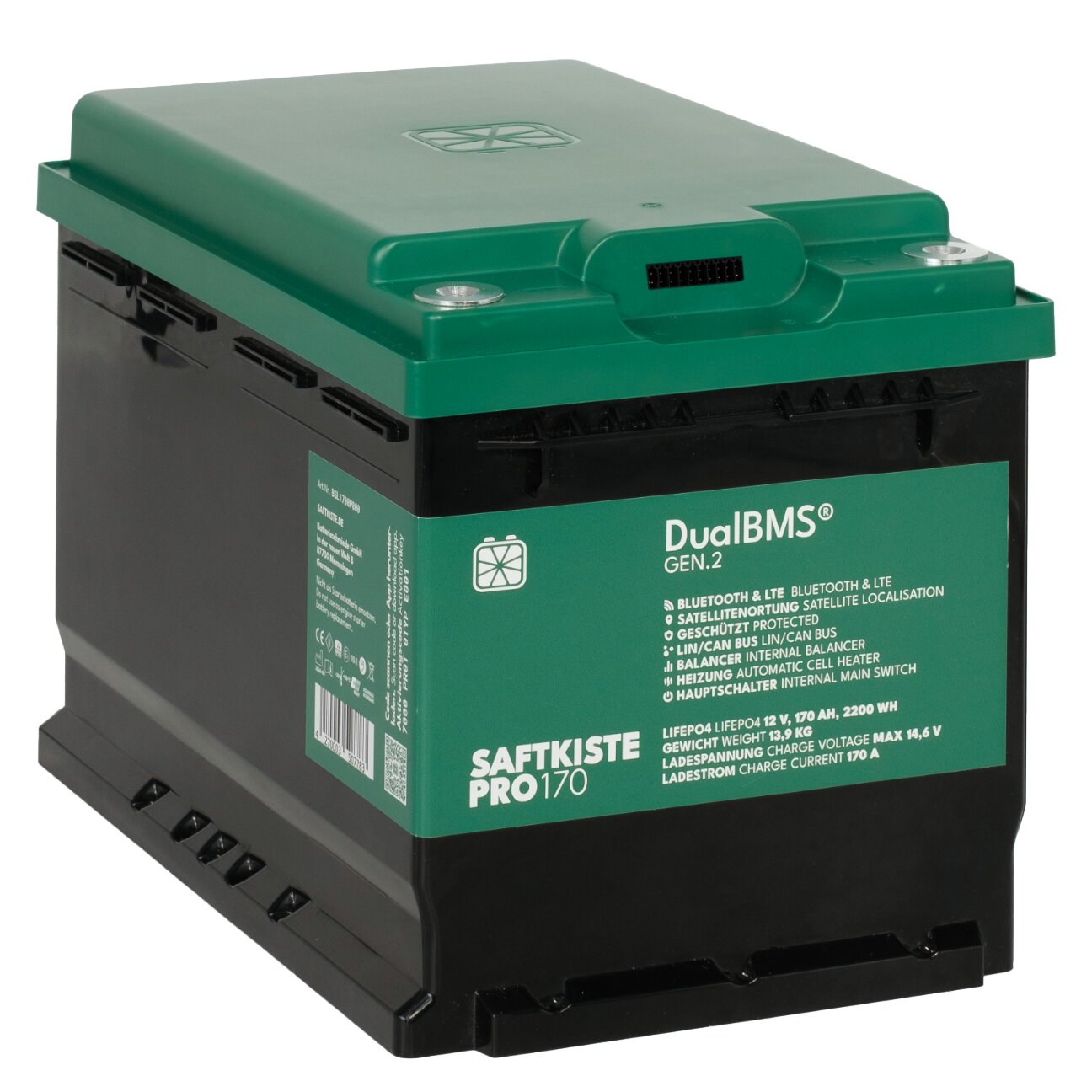 Lithium Batterie LiFePO₄ SaftkistePRO 170 Ah