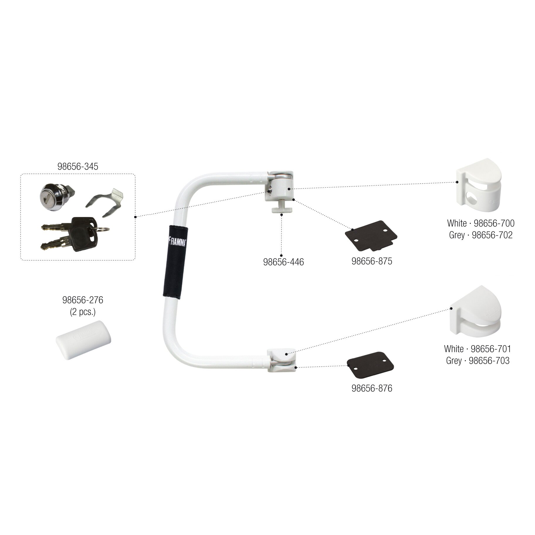 Security Bügel und Einstiegshilfe, weiß