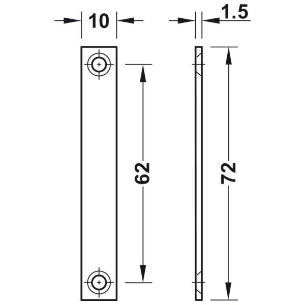 Magnet-Verschluss, braun