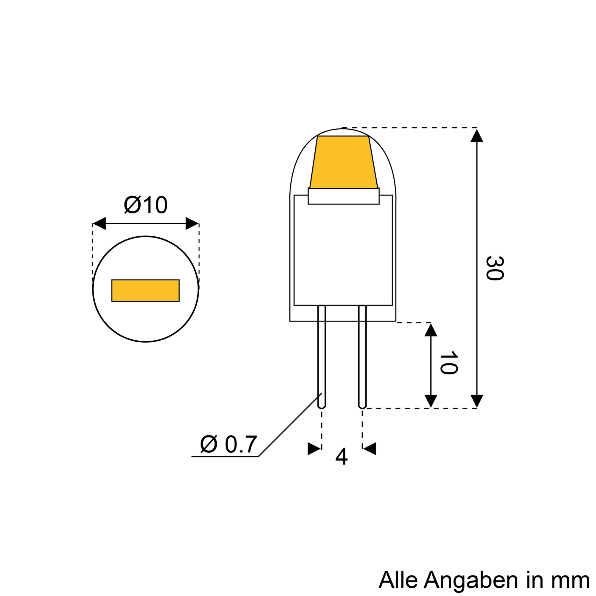 LED-Leuchtmittel G4, 1 W