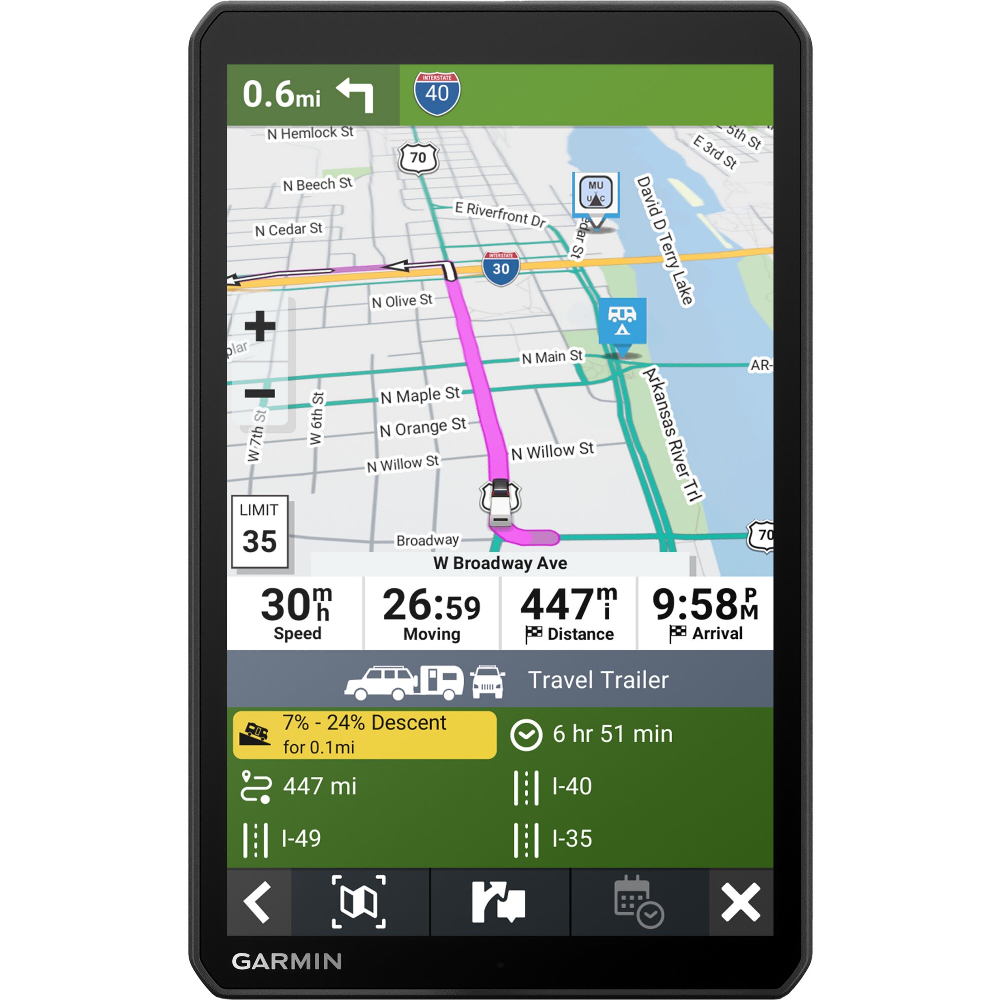 Navigationssystem Garmin Camper 1095 MT-D EU Navigationssystem Garmin Camper 1095 MT-D EU